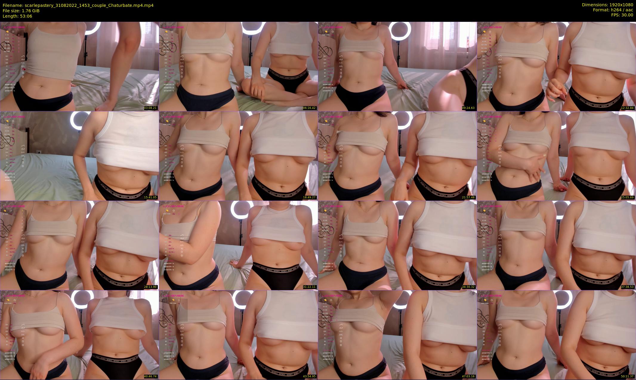 scarlepastery — 54 minute Chaturbate couple cam show recording, 1080p, Aug 31, 2022