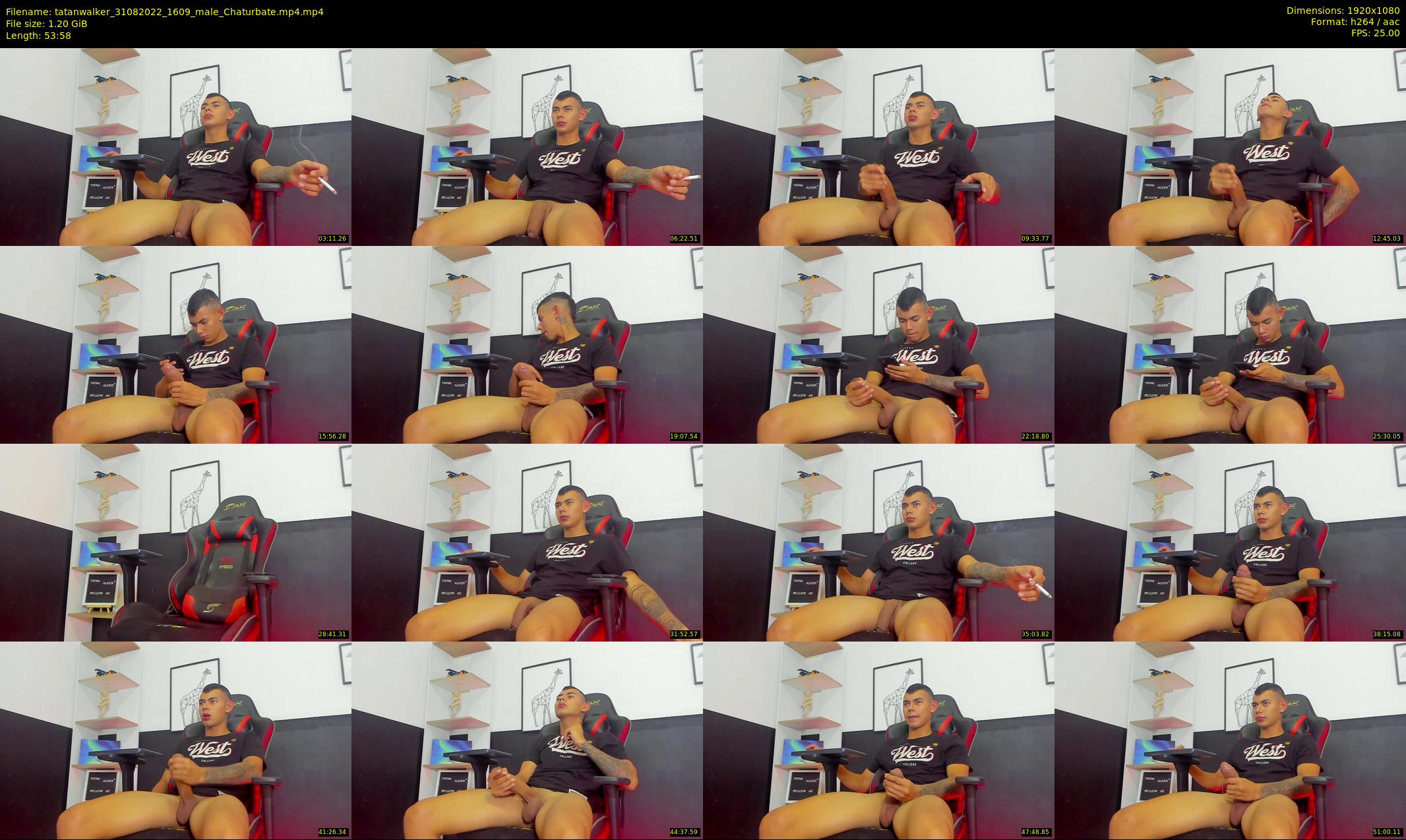 tatanwalker — 54 minute Chaturbate male cam show recording, 1080p, Aug 31, 2022