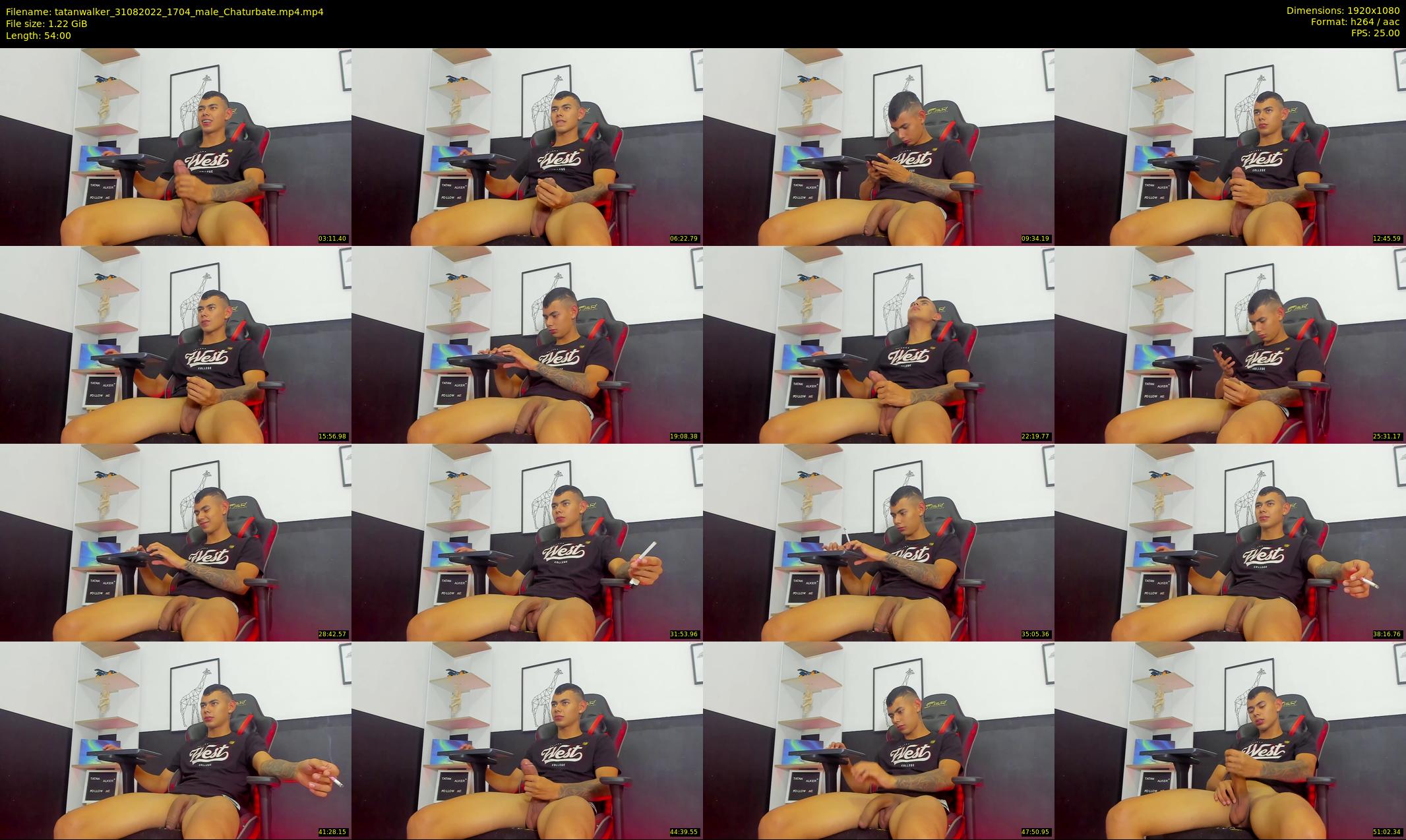 tatanwalker — 54 minute Chaturbate male cam show recording, 1080p, Aug 31, 2022