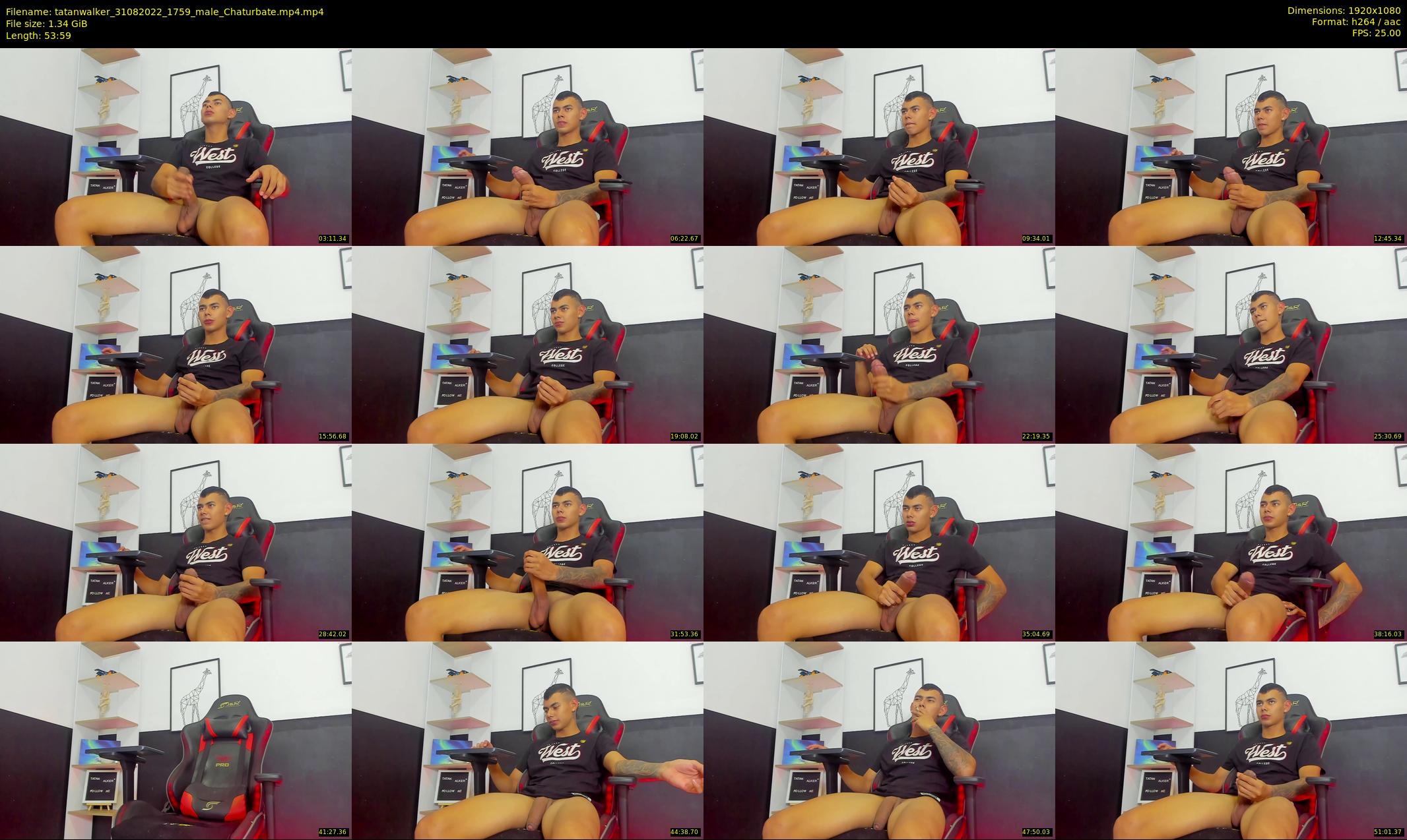 tatanwalker — 54 minute Chaturbate male cam show recording, 1080p, Aug 31, 2022