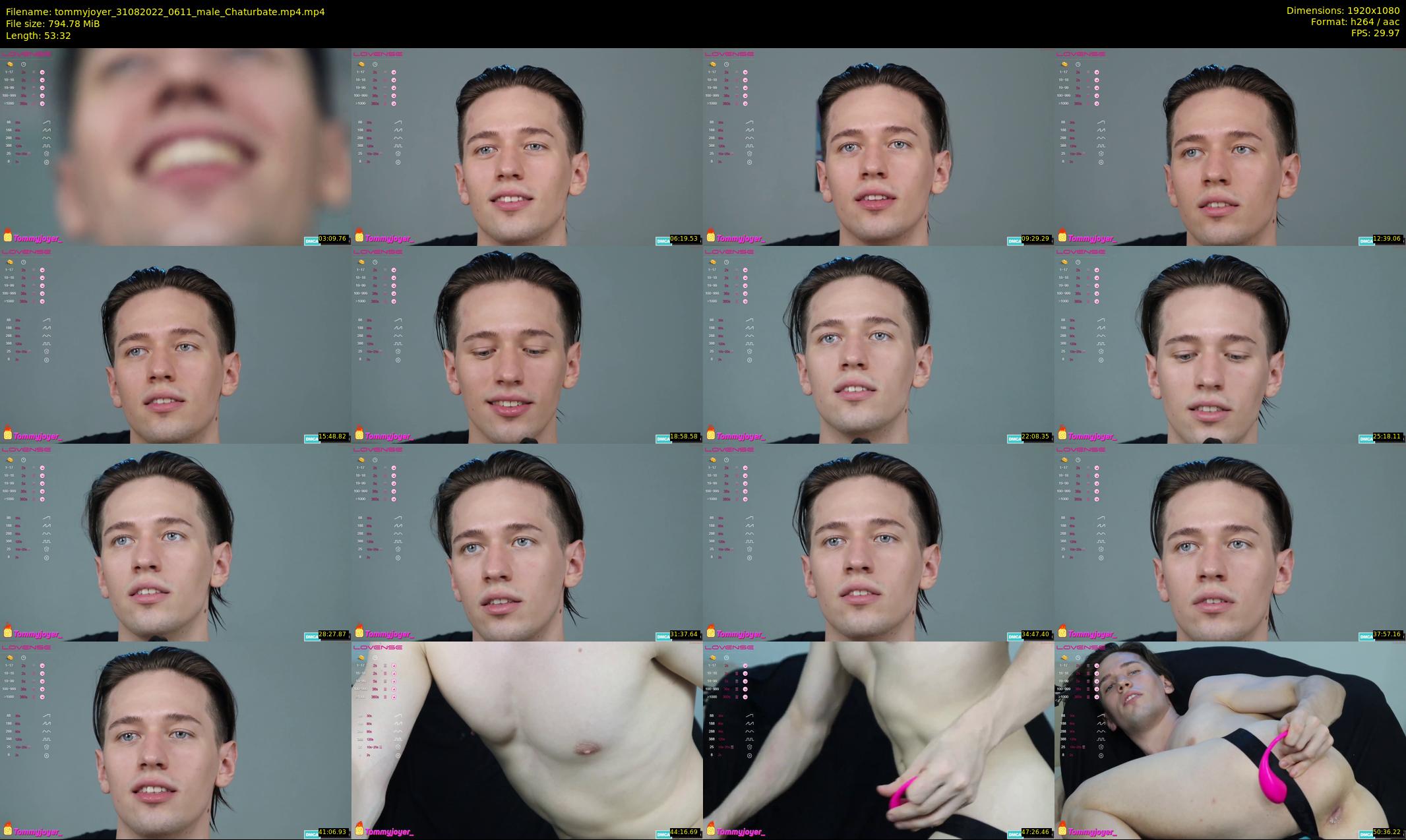 tommyjoyer — 54 minute Chaturbate male cam show recording, 1080p, Aug 31, 2022