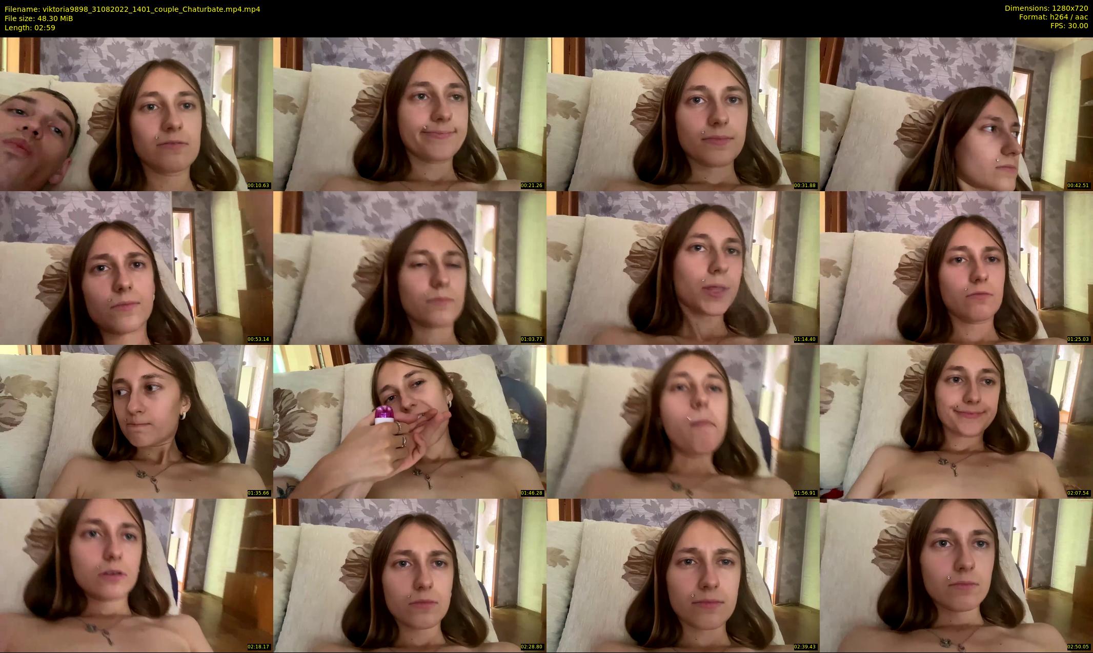 viktoria9898 — 3 minute Chaturbate couple cam show recording, 720p, Aug 31, 2022