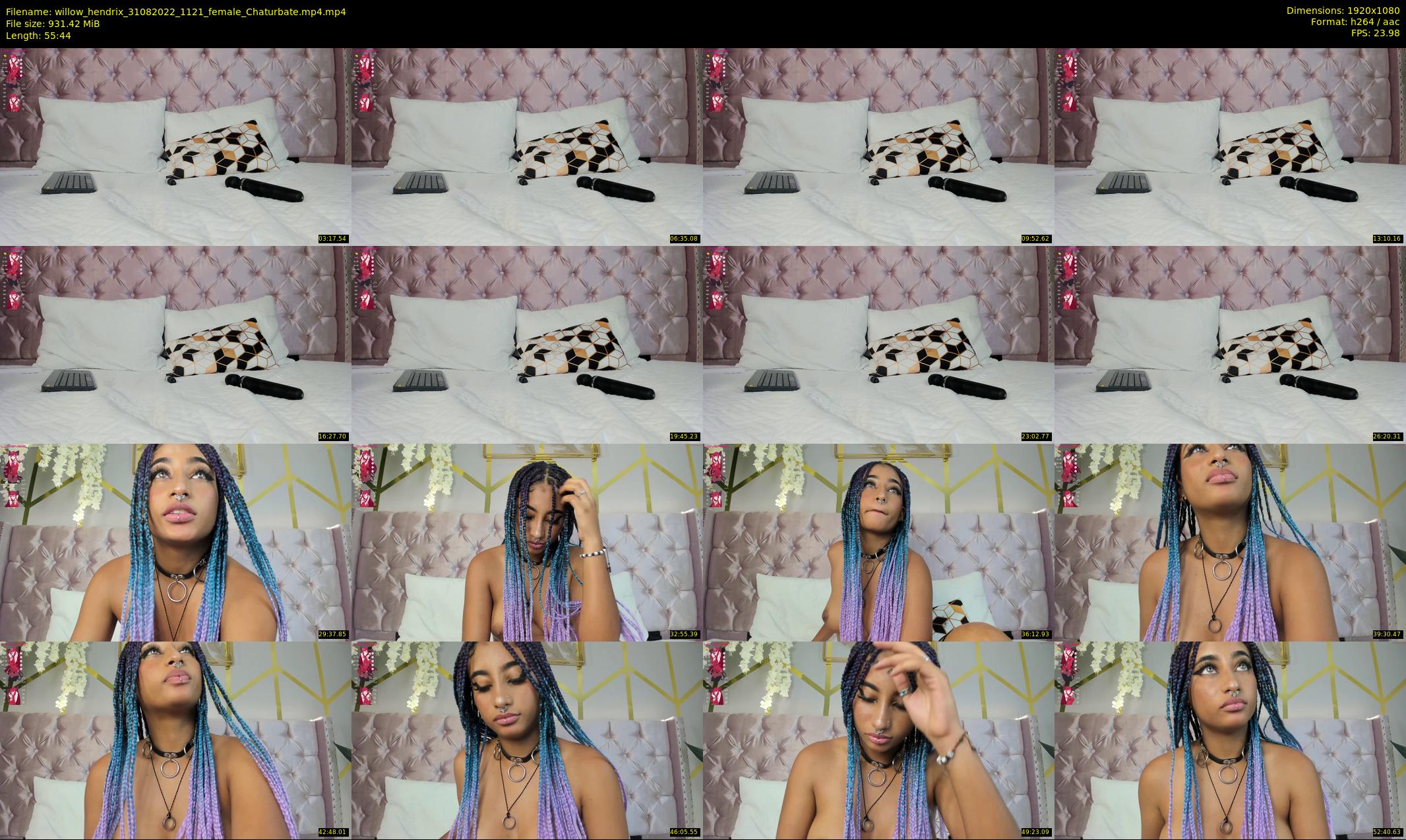 willow_hendrix — 56 minute Chaturbate female cam show recording, 1080p, Aug 31, 2022