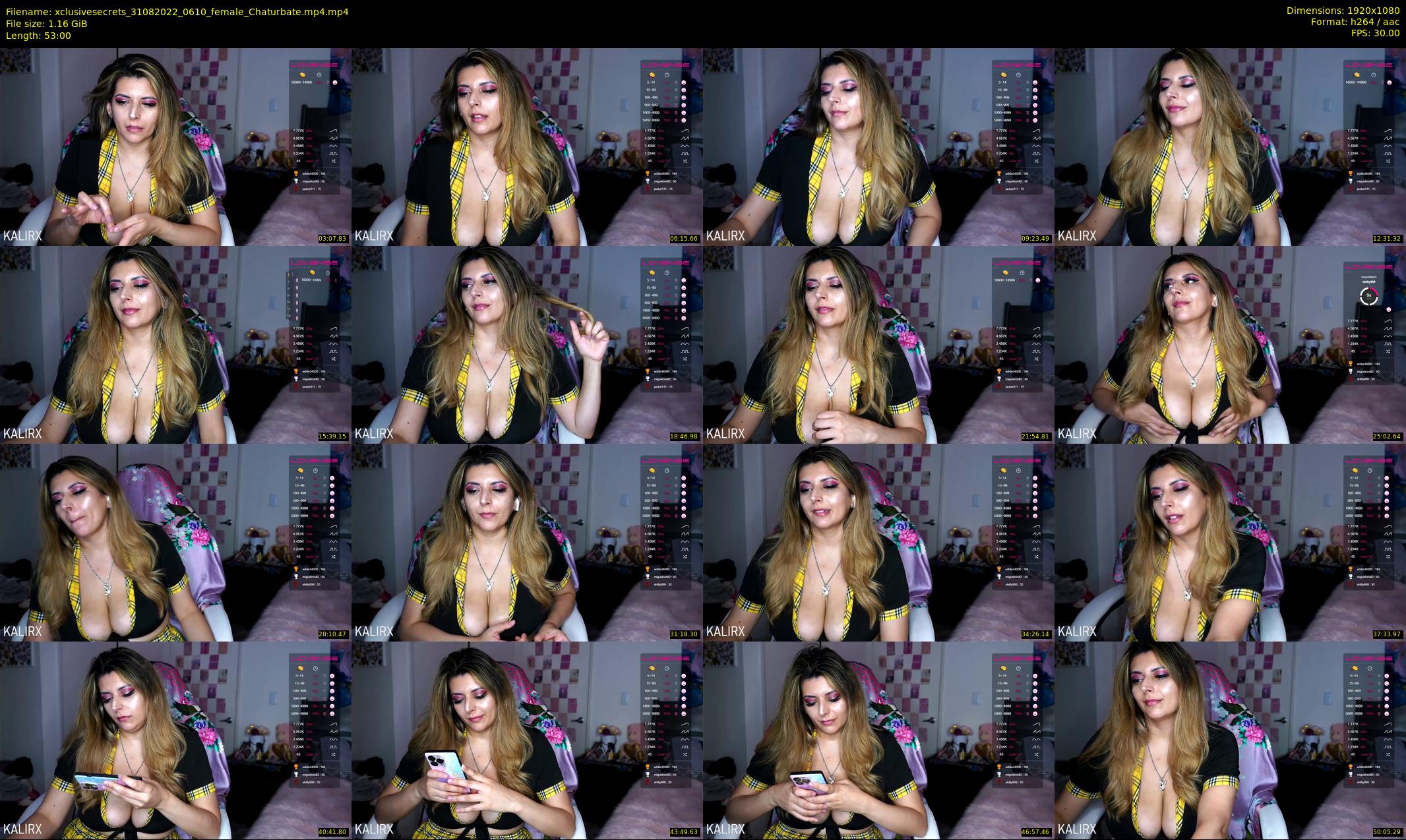 xclusivesecrets — 53 minute Chaturbate female cam show recording, 1080p, Aug 31, 2022