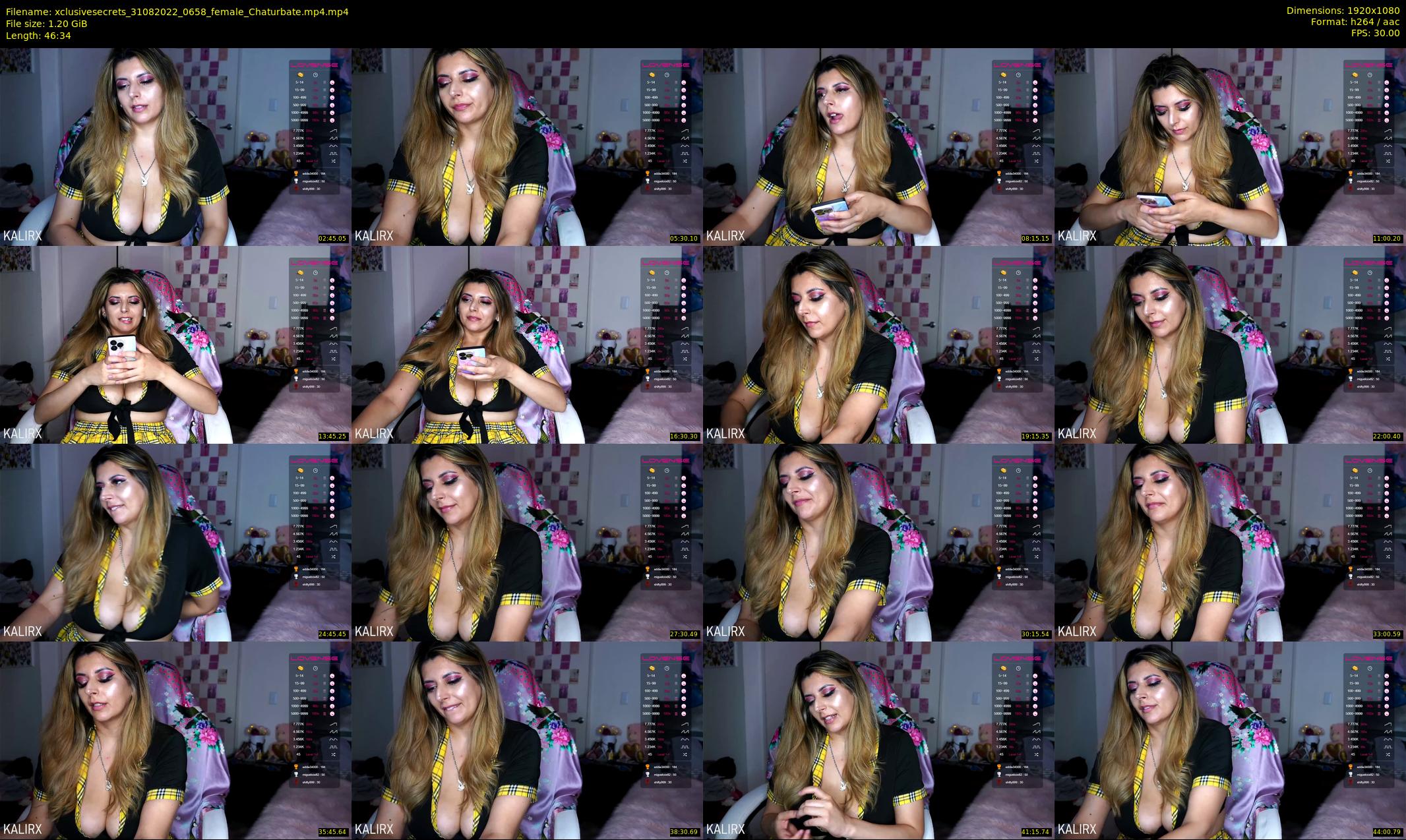 xclusivesecrets — 47 minute Chaturbate female cam show recording, 1080p, Aug 31, 2022