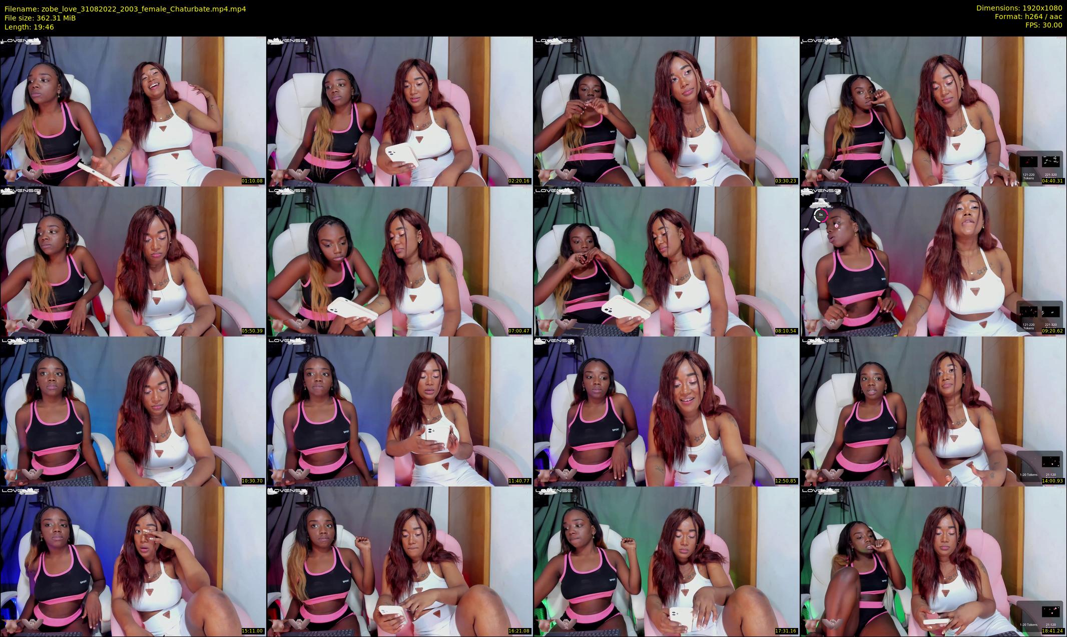 zobe_love — 20 minute Chaturbate female cam show recording, 1080p, Aug 31, 2022