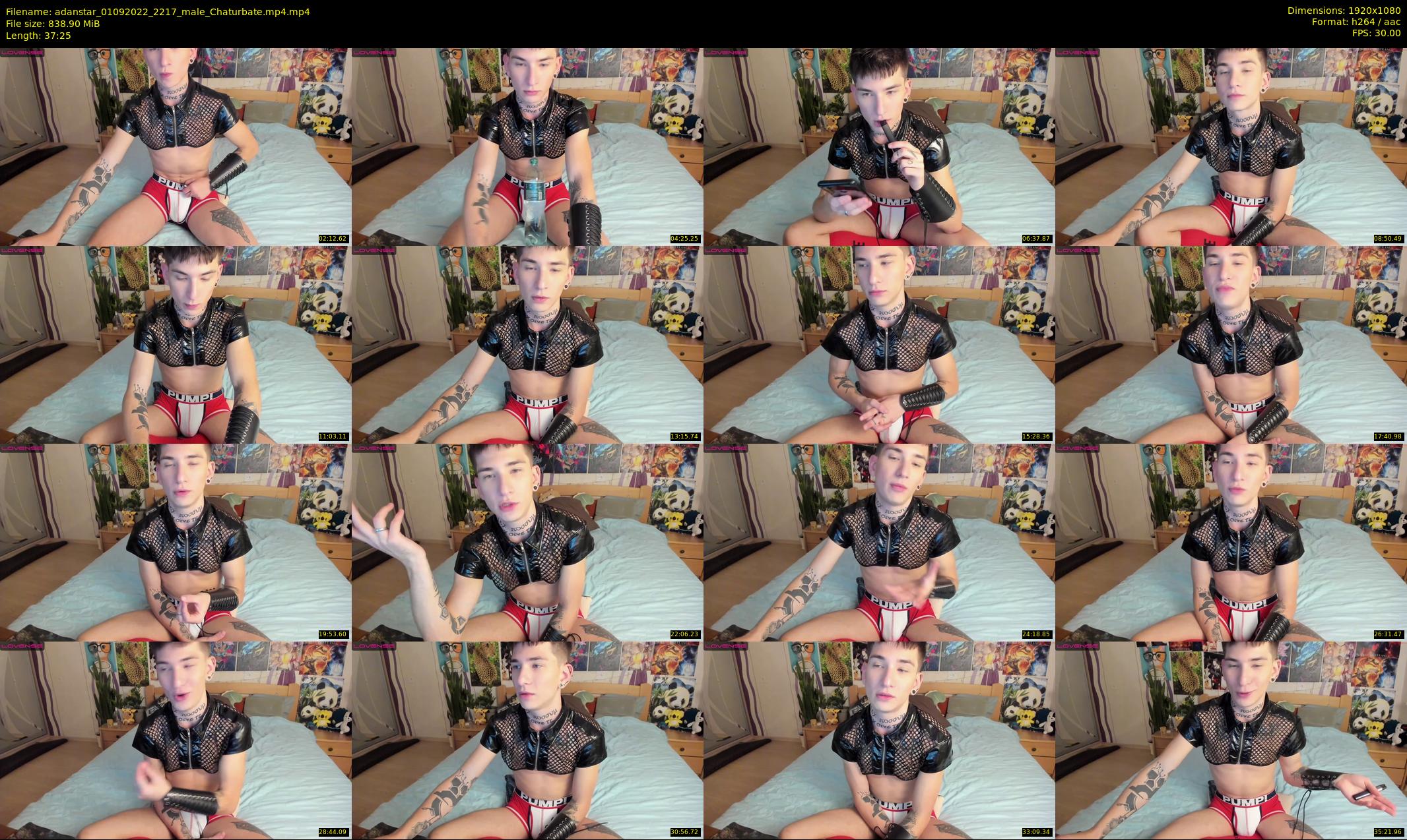 adanstar — 38 minute Chaturbate male cam show recording, 1080p, Sep 1, 2022