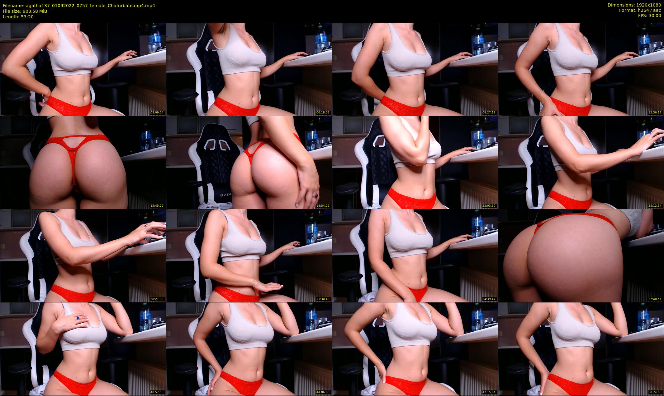 agatha137 — 54 minute Chaturbate female cam show recording, 1080p, Sep 1, 2022