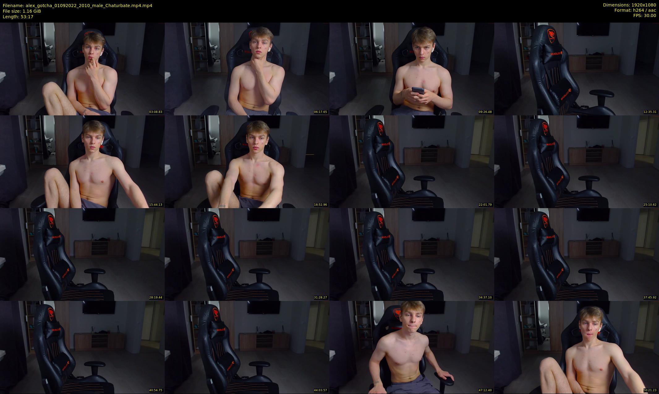 alex_gotcha — 54 minute Chaturbate male cam show recording, 1080p, Sep 1, 2022