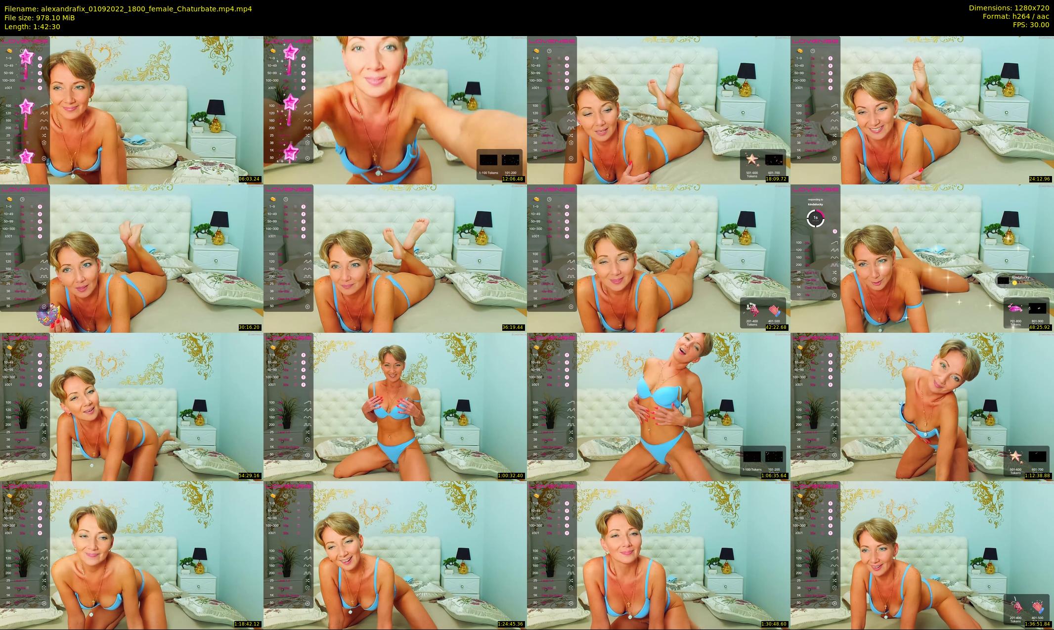 alexandrafix — 103 minute Chaturbate female cam show recording, 720p, Sep 1, 2022