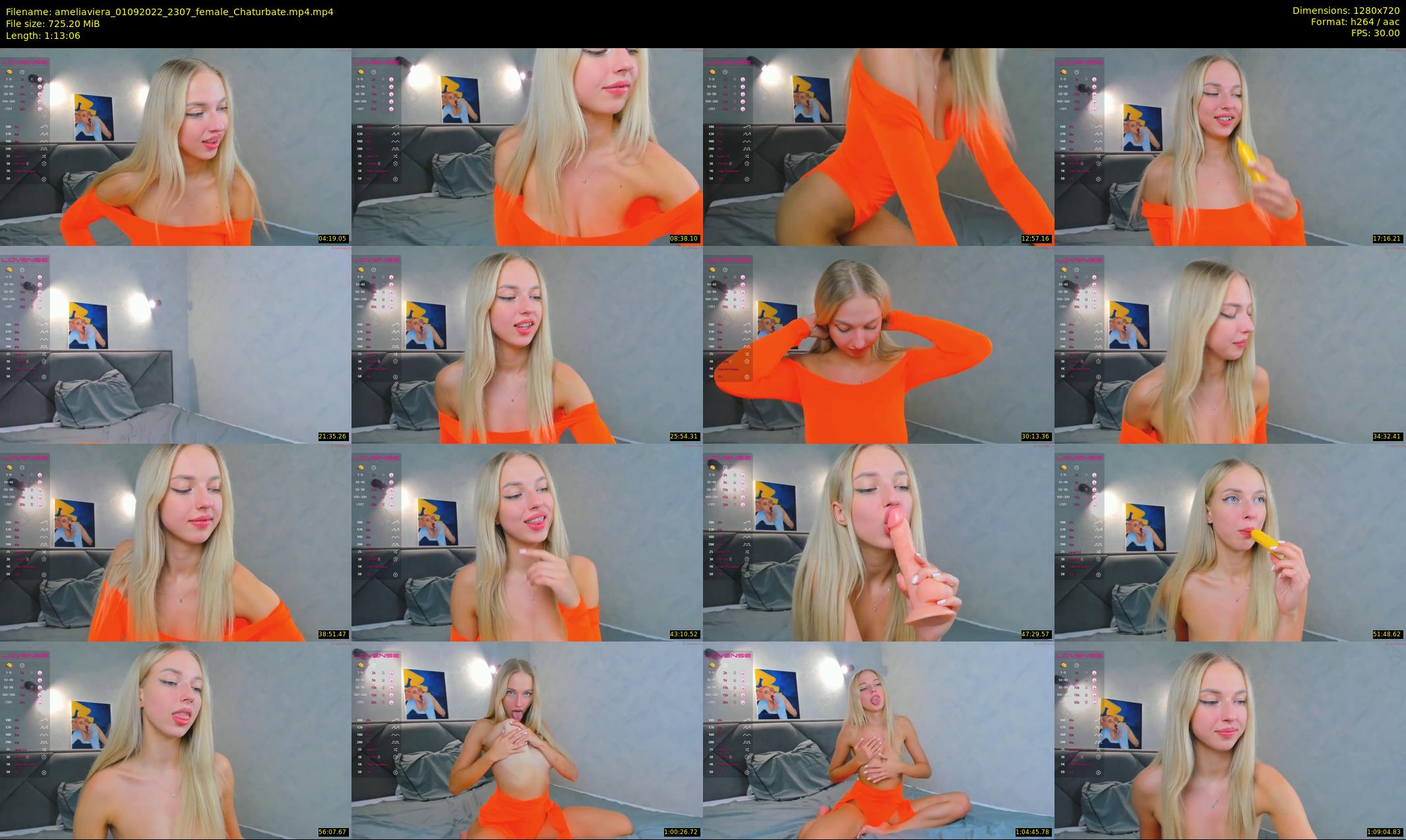 ameliaviera — 74 minute Chaturbate female cam show recording, 720p, Sep 1, 2022