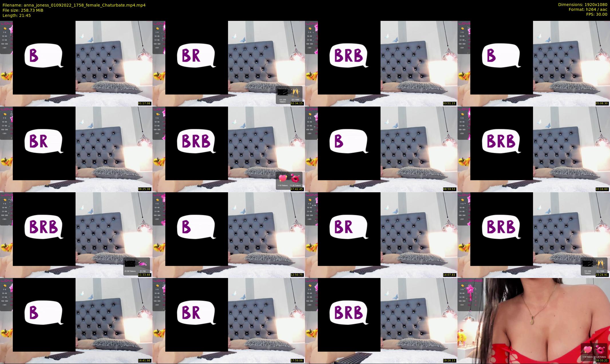 anna_joness — 22 minute Chaturbate female cam show recording, 1080p, Sep 1, 2022