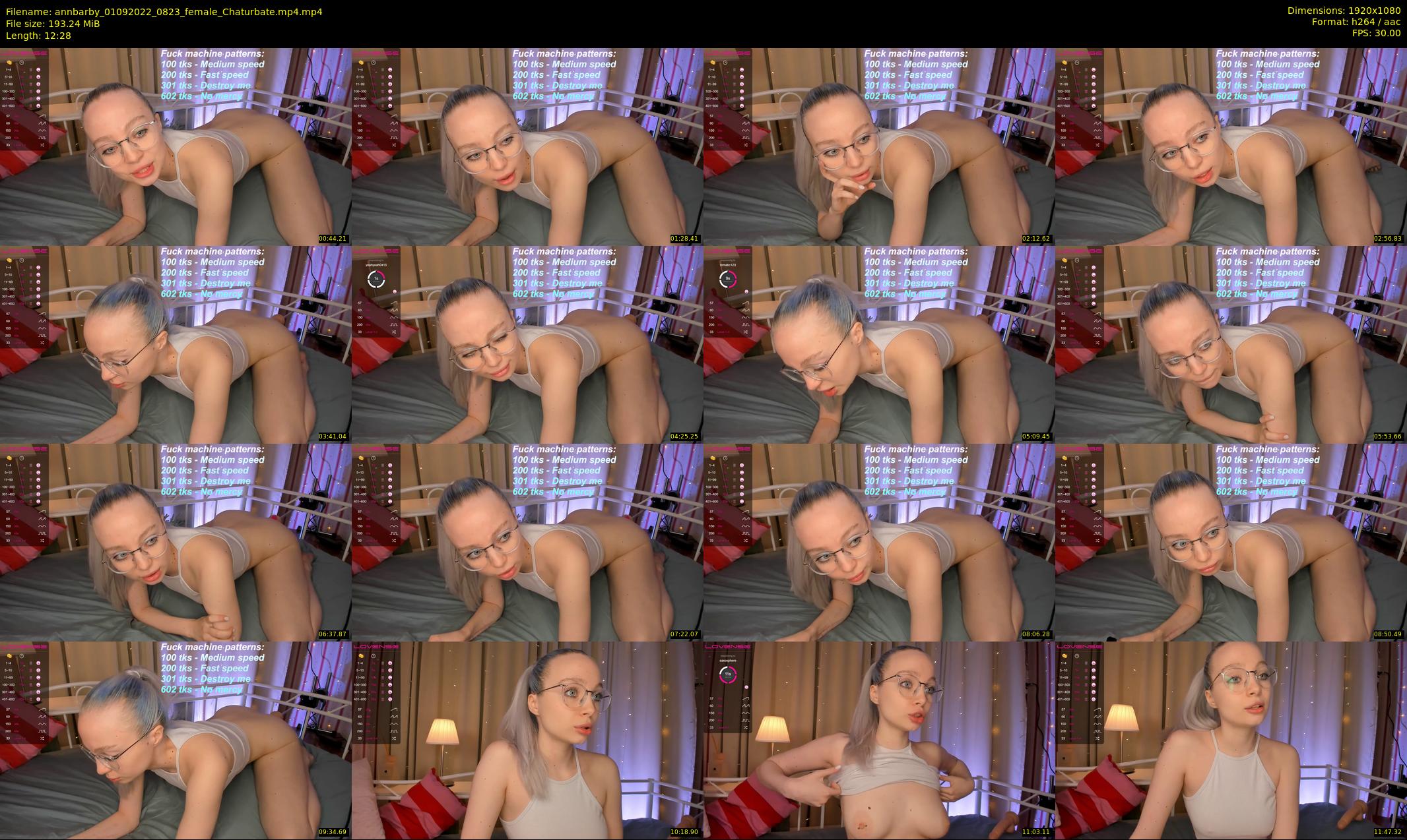 annbarby — 13 minute Chaturbate female cam show recording, 1080p, Sep 1, 2022