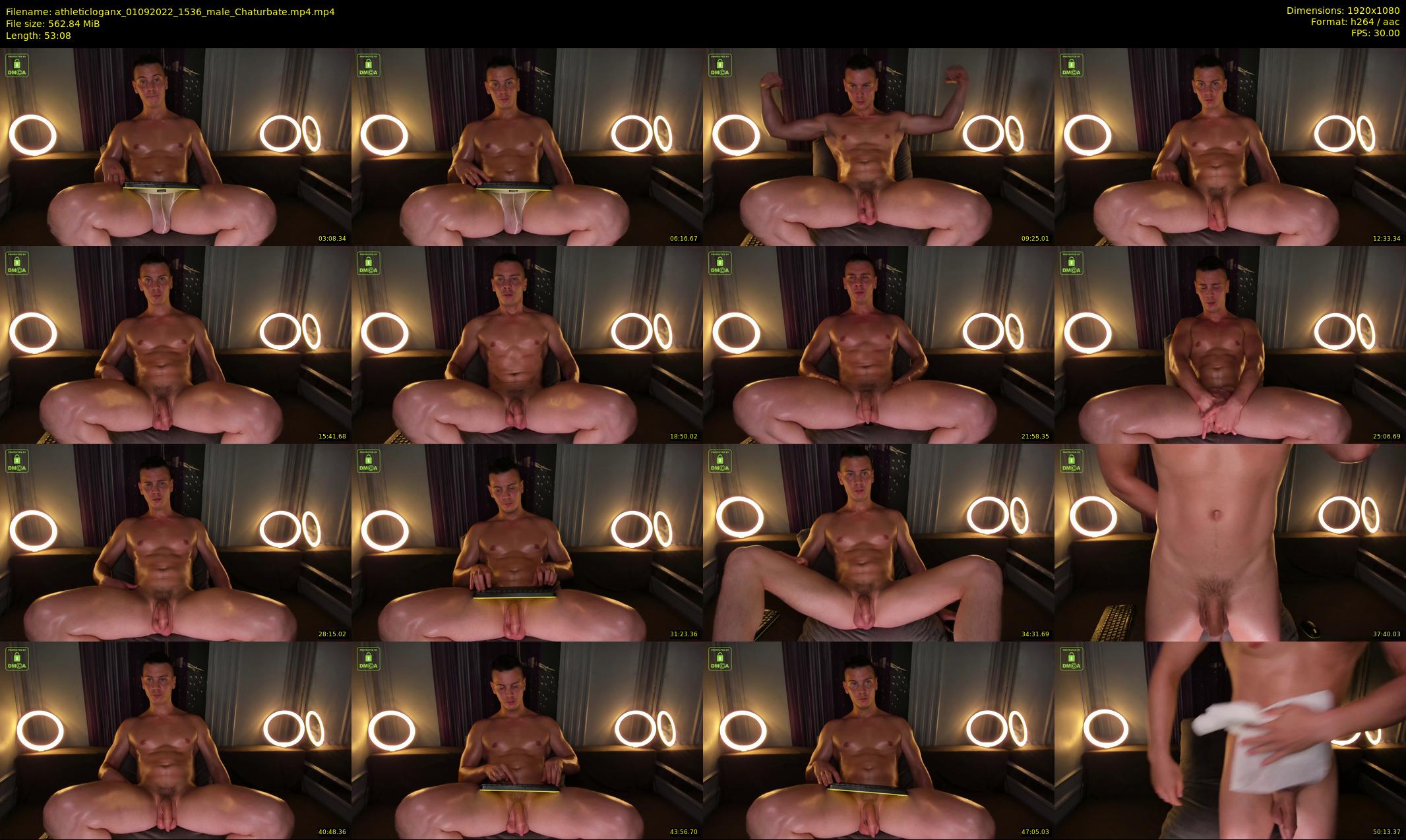 athleticloganx — 54 minute Chaturbate male cam show recording, 1080p, Sep 1, 2022