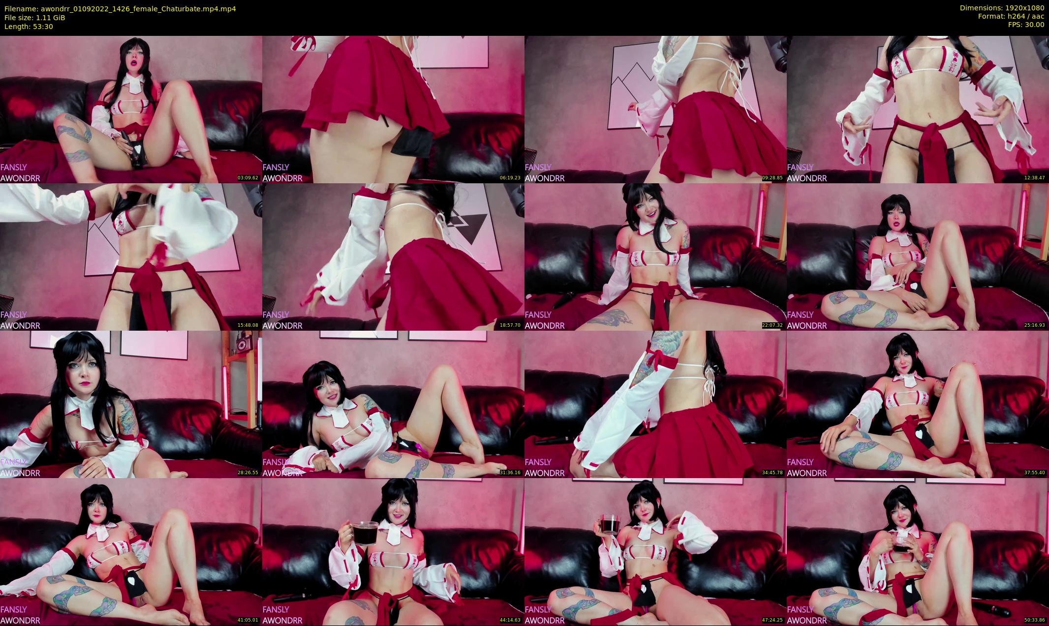 awondrr — 54 minute Chaturbate female cam show recording, 1080p, Sep 1, 2022