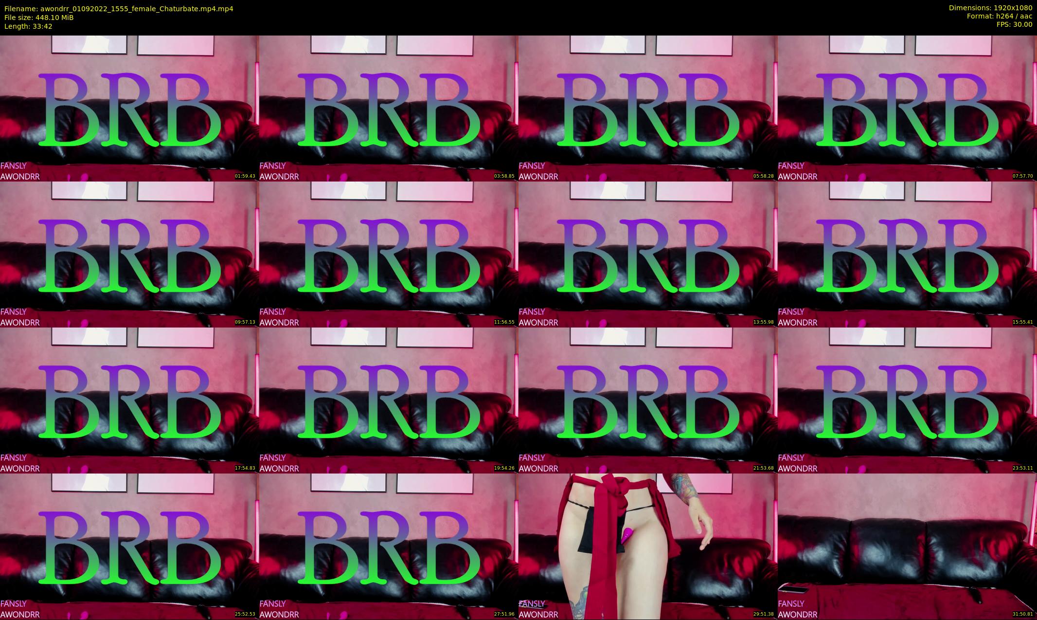 awondrr — 34 minute Chaturbate female cam show recording, 1080p, Sep 1, 2022