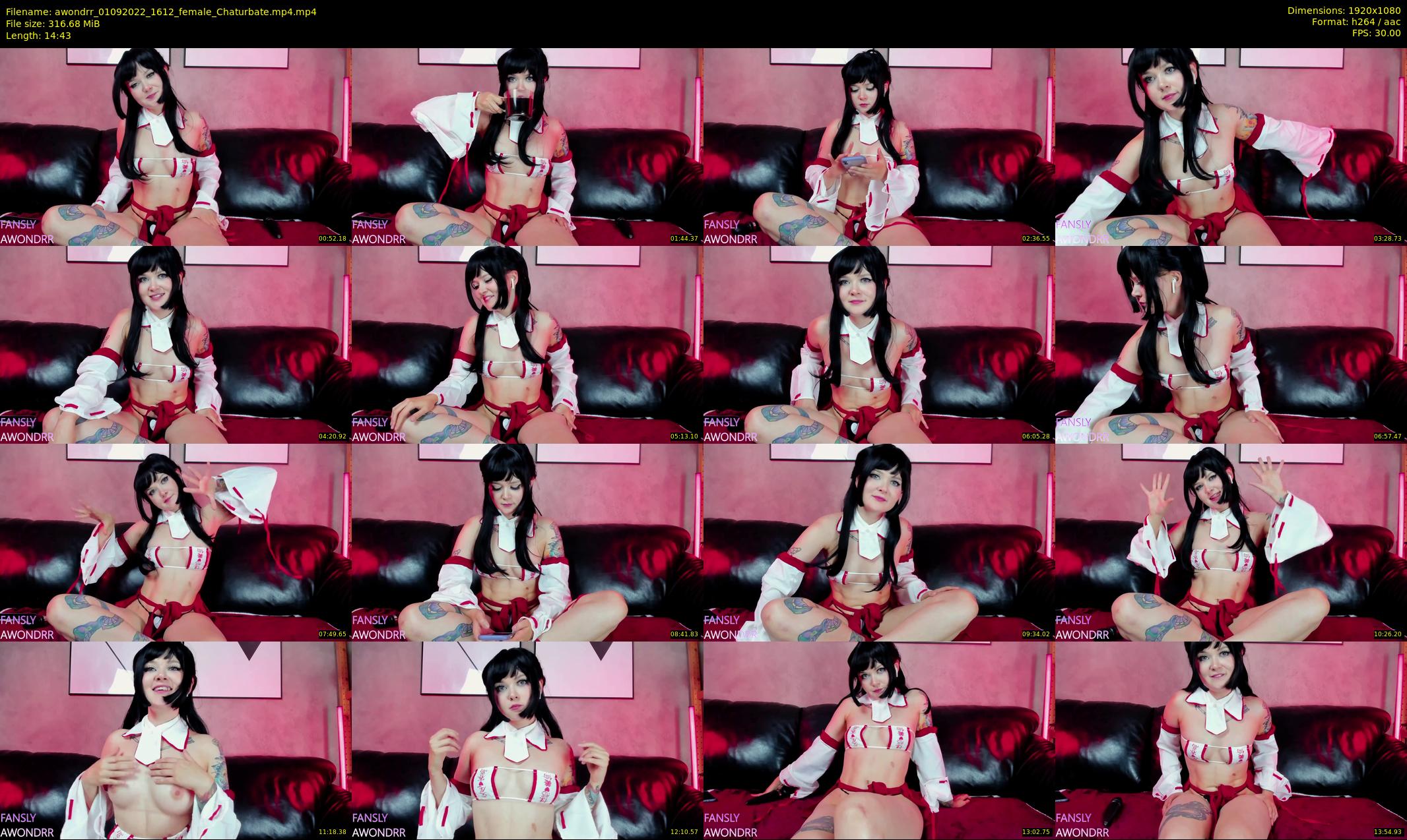 awondrr — 15 minute Chaturbate female cam show recording, 1080p, Sep 1, 2022