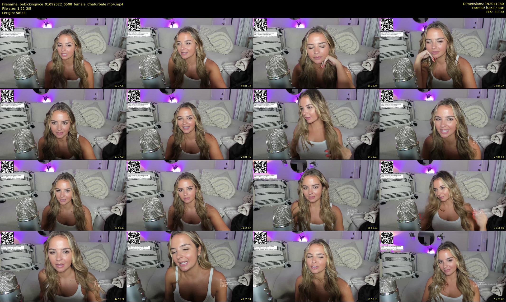 befxckingnice — 59 minute Chaturbate female cam show recording, 1080p, Sep 1, 2022