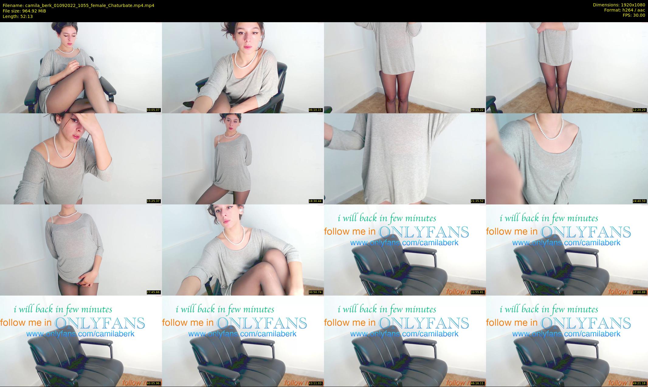 camila_berk — 53 minute Chaturbate female cam show recording, 1080p, Sep 1, 2022