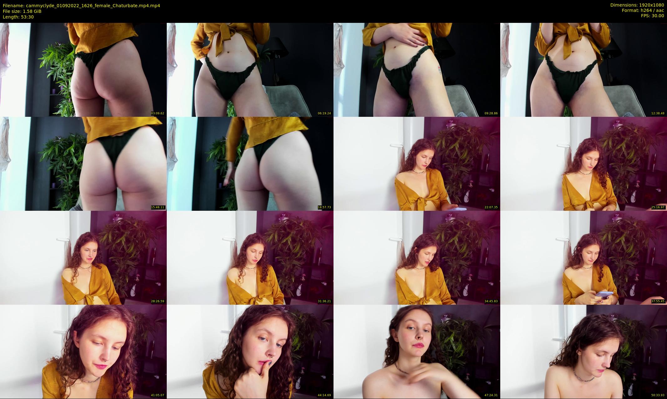cammyclyde — 54 minute Chaturbate female cam show recording, 1080p, Sep 1, 2022