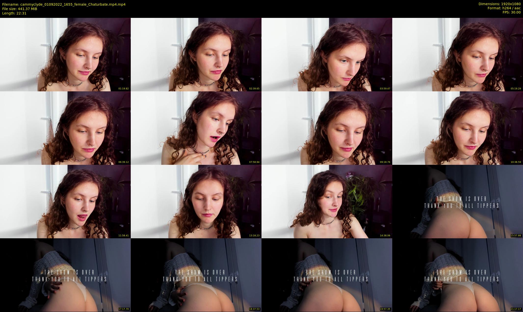 cammyclyde — 23 minute Chaturbate female cam show recording, 1080p, Sep 1, 2022