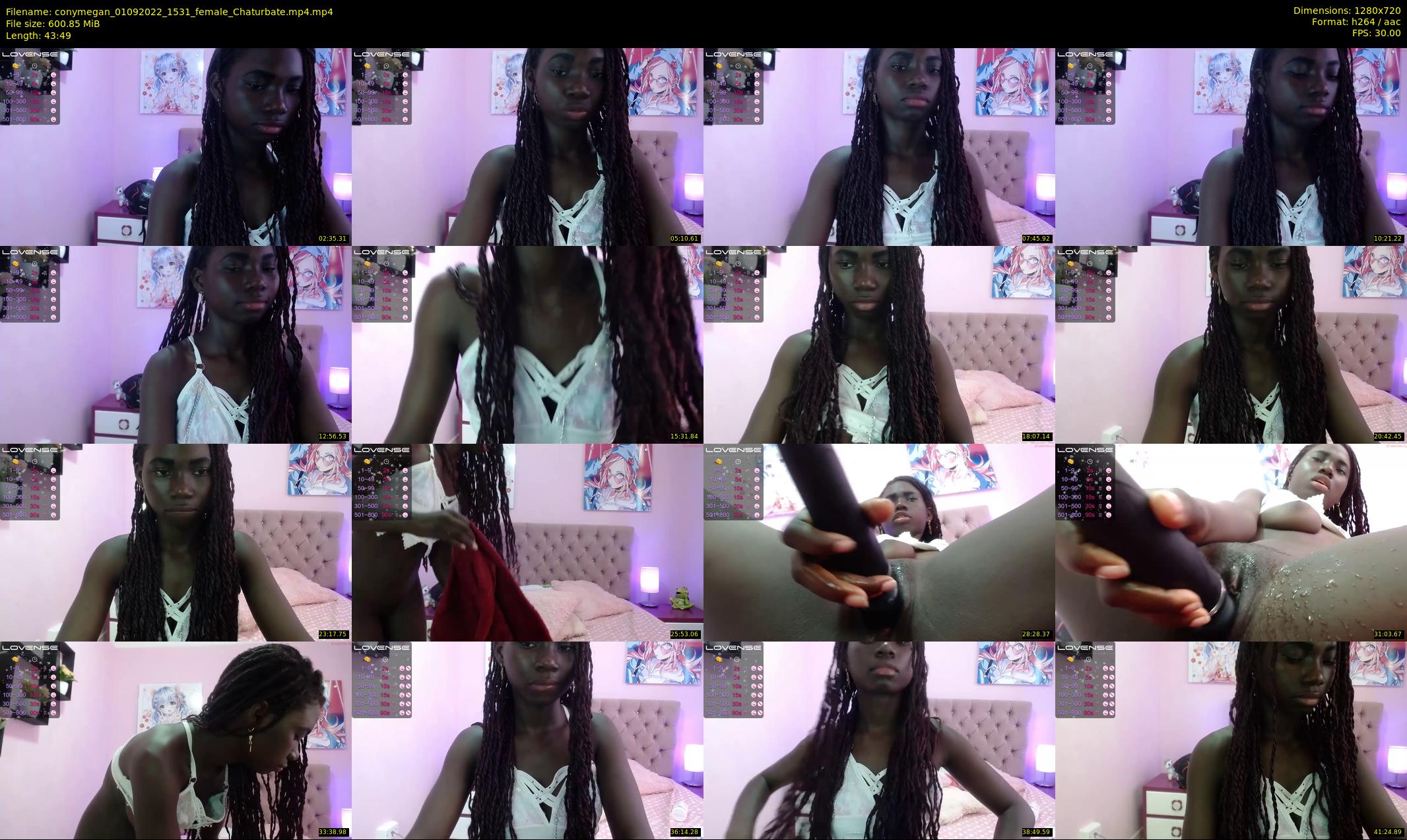 conymegan — 44 minute Chaturbate female cam show recording, 720p, Sep 1, 2022