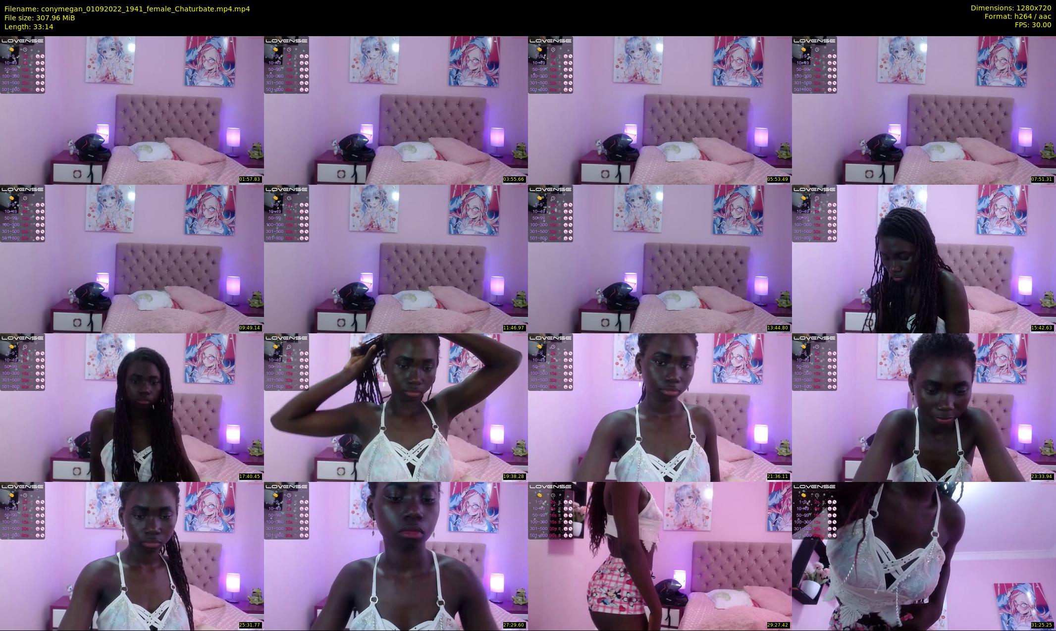 conymegan — 34 minute Chaturbate female cam show recording, 720p, Sep 1, 2022