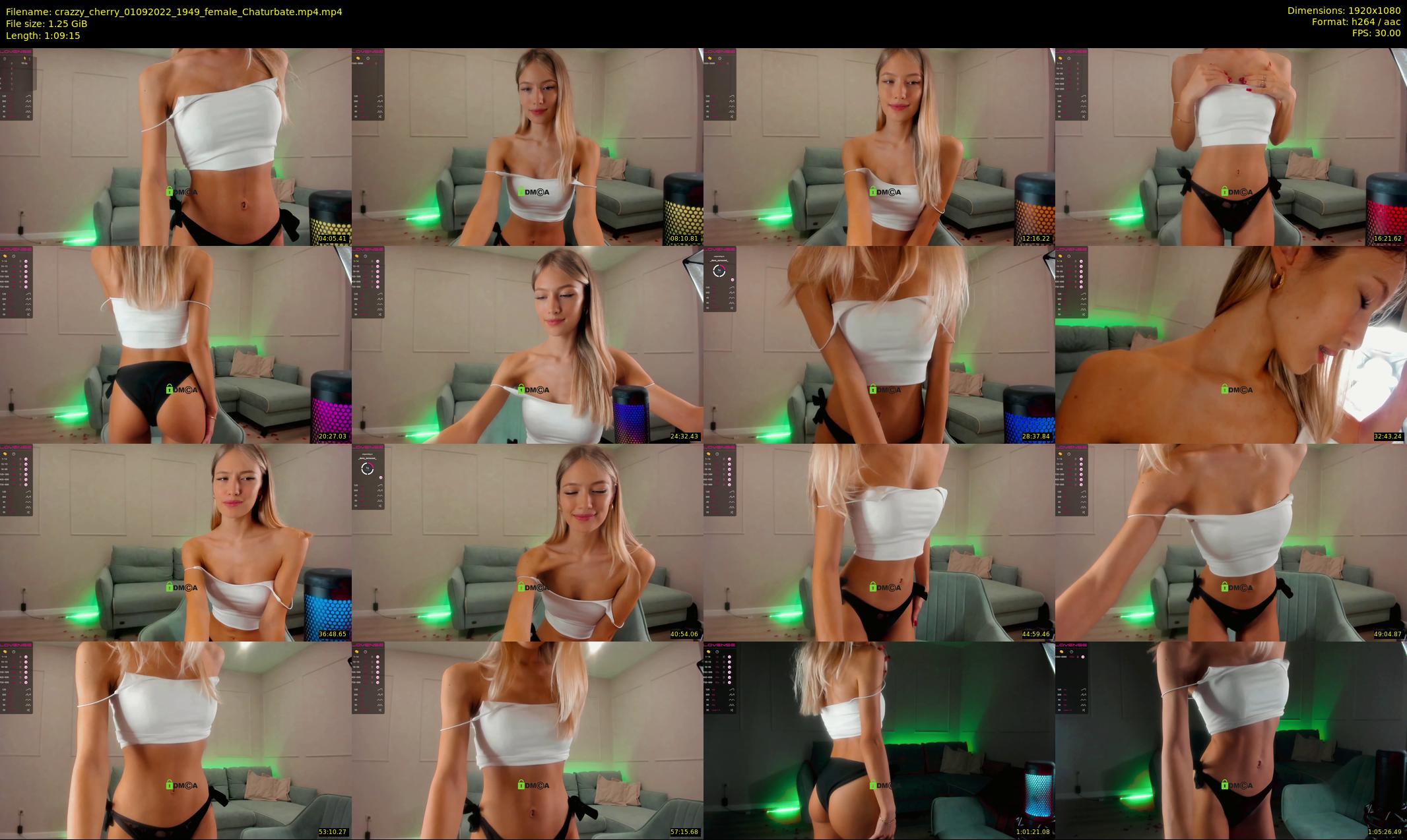 crazzy_cherry — 70 minute Chaturbate female cam show recording, 1080p, Sep 1, 2022