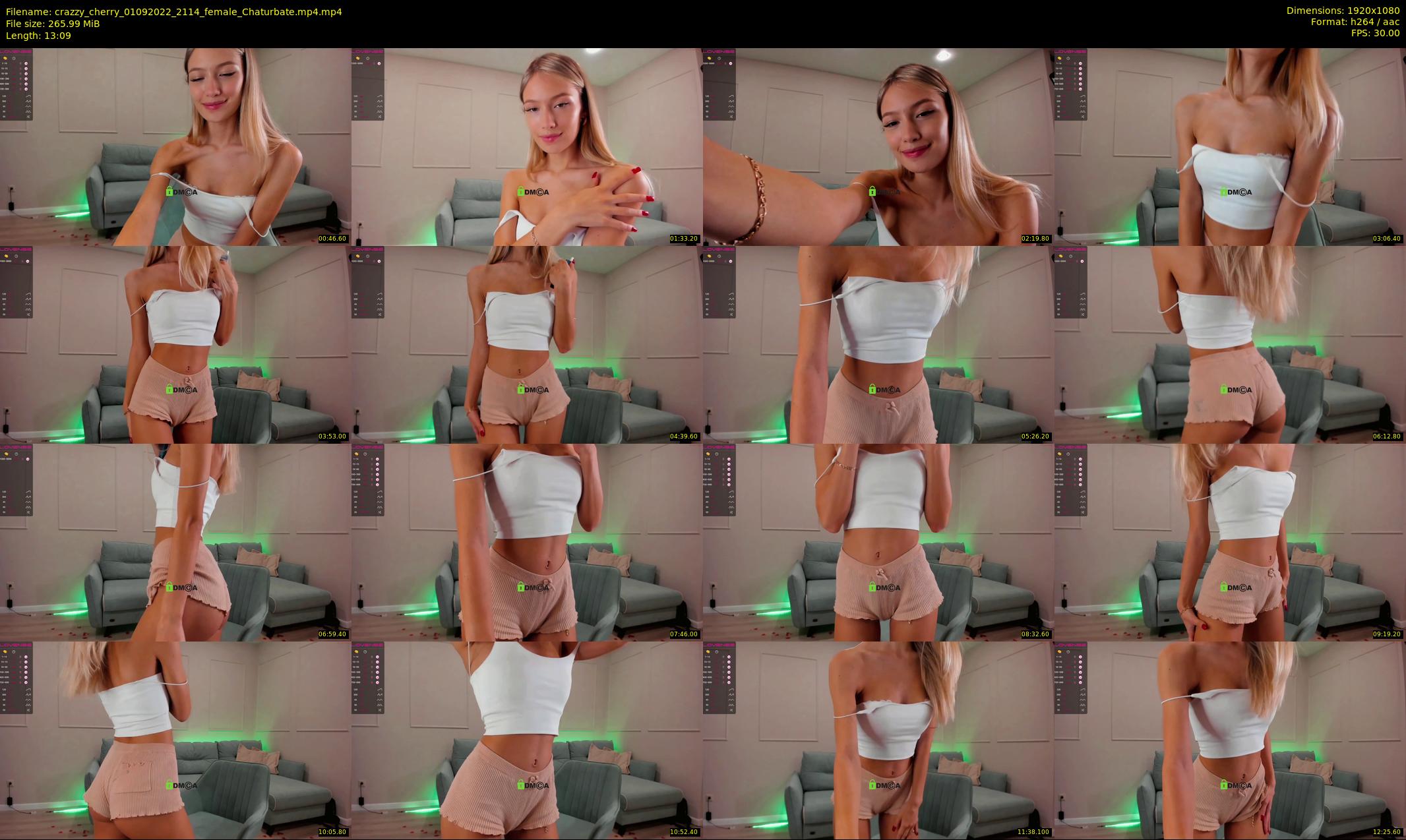 crazzy_cherry — 14 minute Chaturbate female cam show recording, 1080p, Sep 1, 2022
