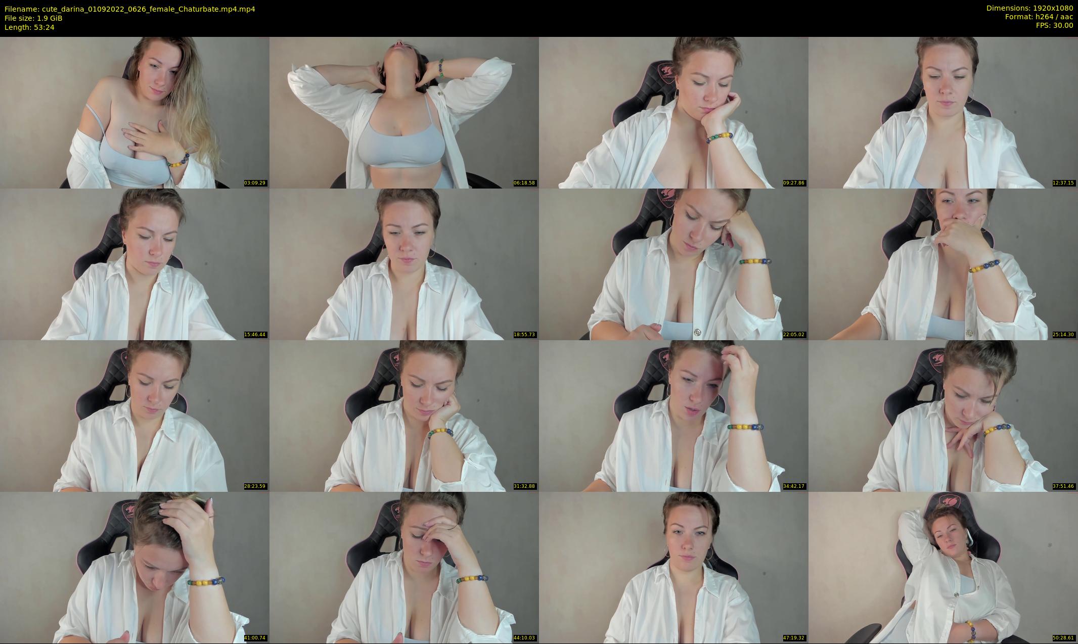 cute_darina — 54 minute Chaturbate female cam show recording, 1080p, Sep 1, 2022