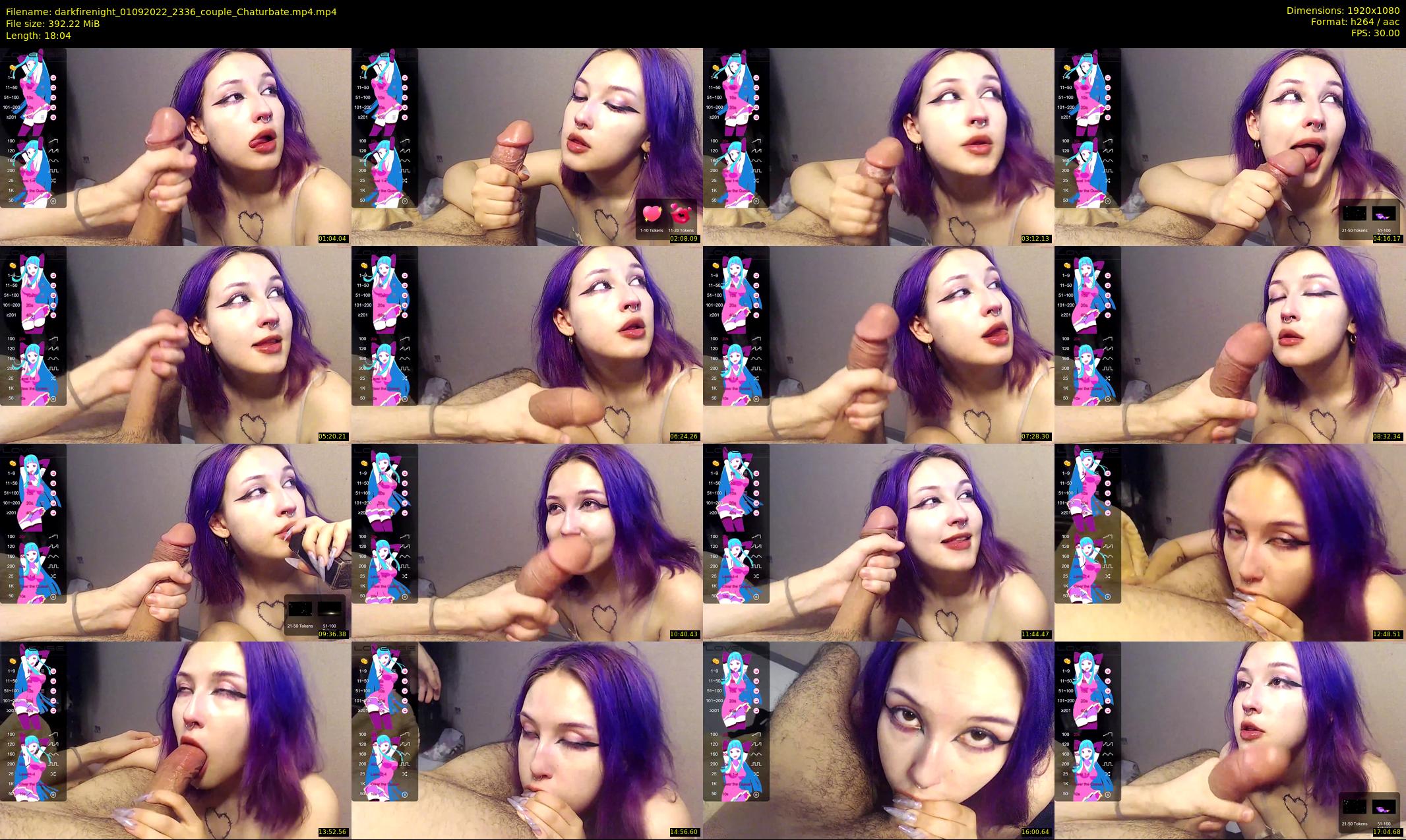 darkfirenight — 19 minute Chaturbate couple cam show recording, 1080p, Sep 1, 2022