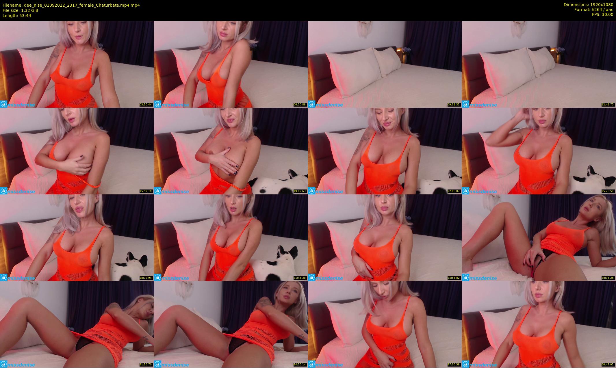 dee_nise — 54 minute Chaturbate female cam show recording, 1080p, Sep 1, 2022