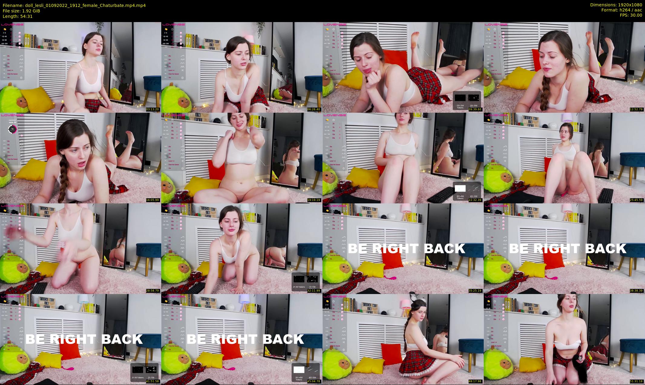 doll_lesli — 55 minute Chaturbate female cam show recording, 1080p, Sep 1, 2022