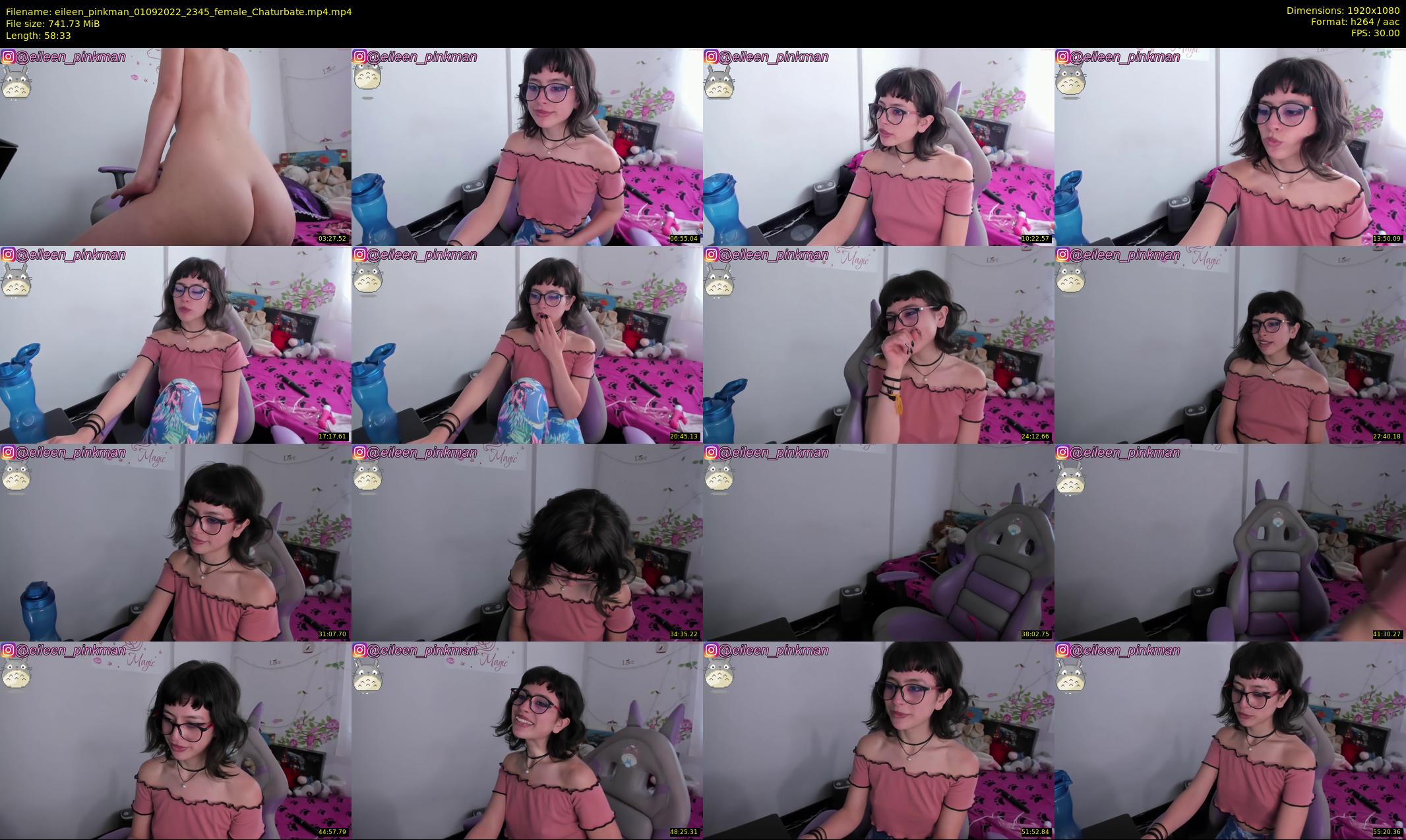 eileen_pinkman — 59 minute Chaturbate female cam show recording, 1080p, Sep 1, 2022