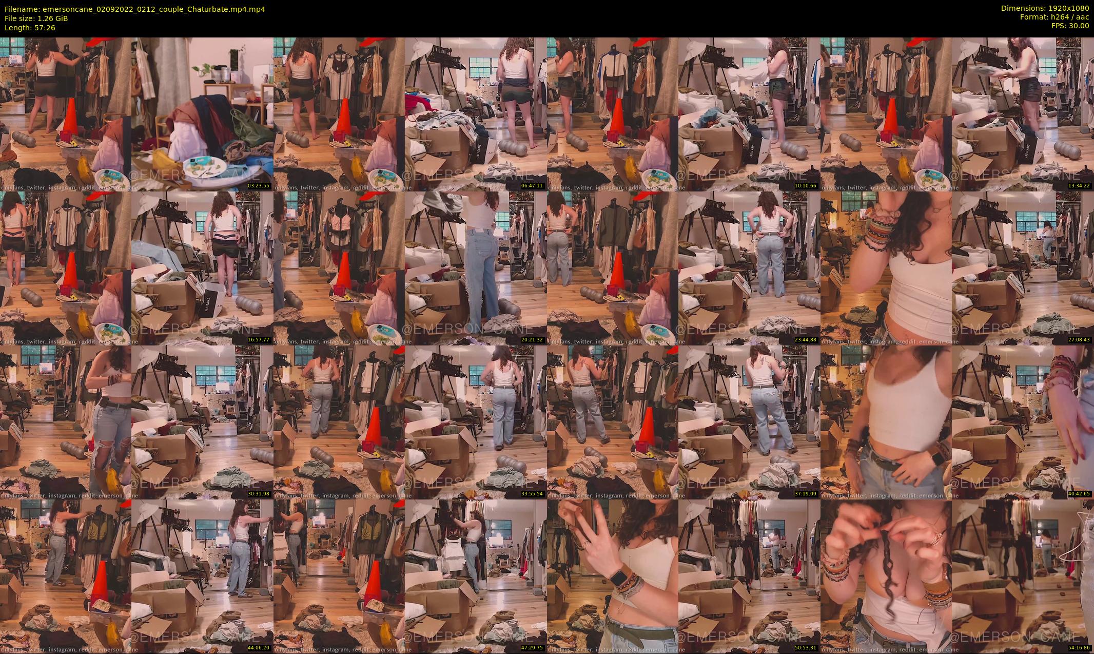 emersoncane — 58 minute Chaturbate female cam show recording, 1080p, Sep 2, 2022