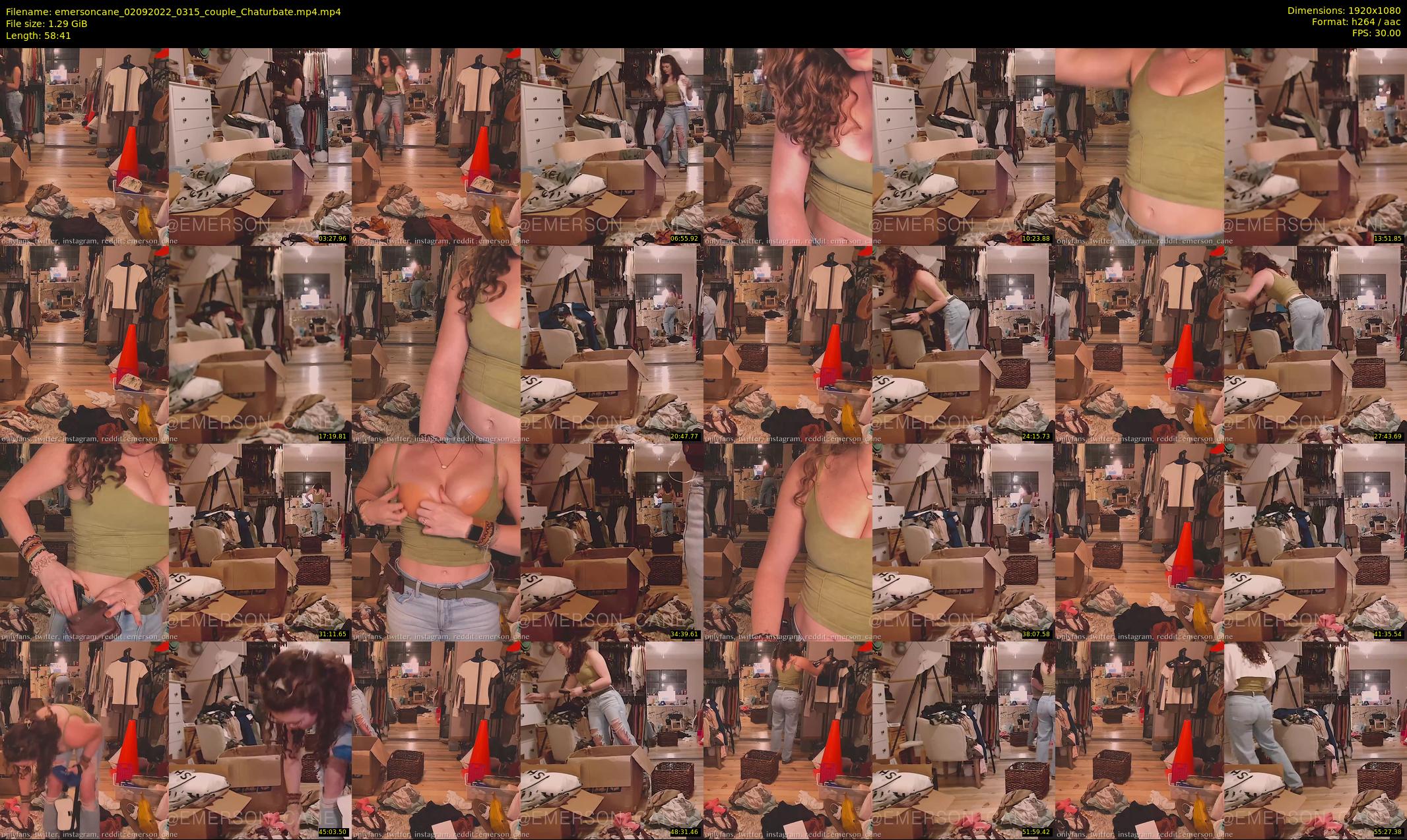 emersoncane — 59 minute Chaturbate female cam show recording, 1080p, Sep 2, 2022