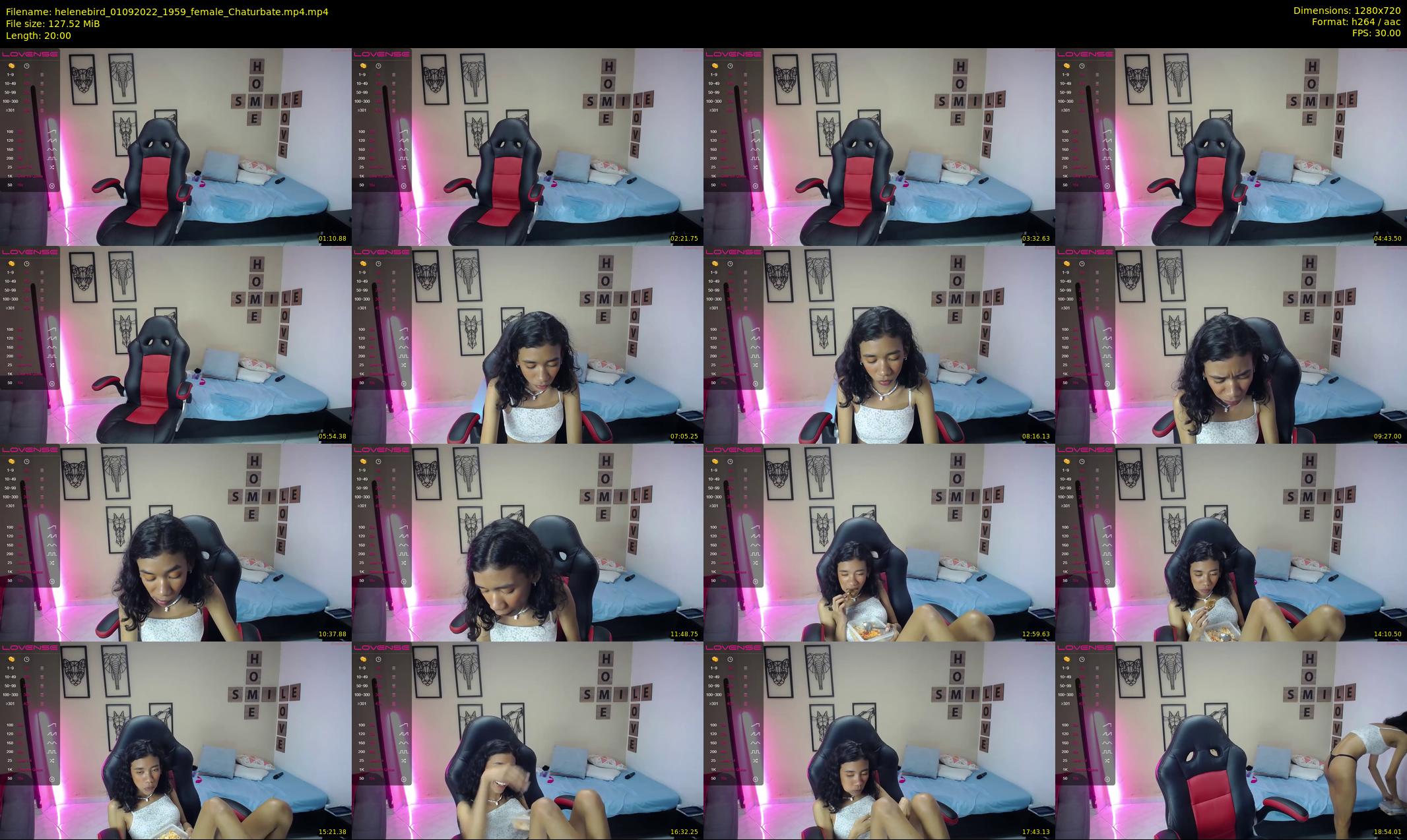 helenebird — 20 minute Chaturbate female cam show recording, 720p, Sep 1, 2022