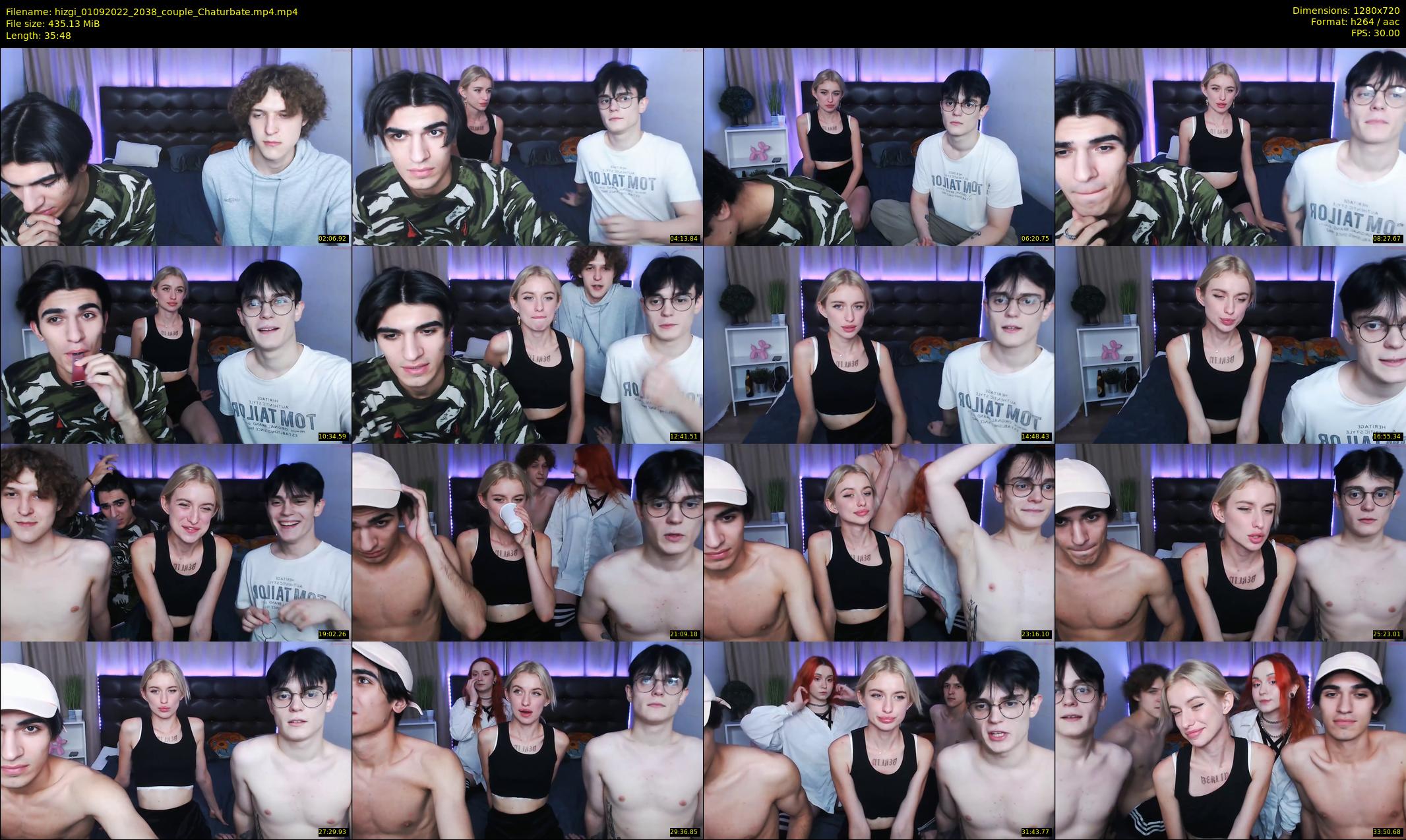 hizgi — 36 minute Chaturbate couple cam show recording, 720p, Sep 1, 2022