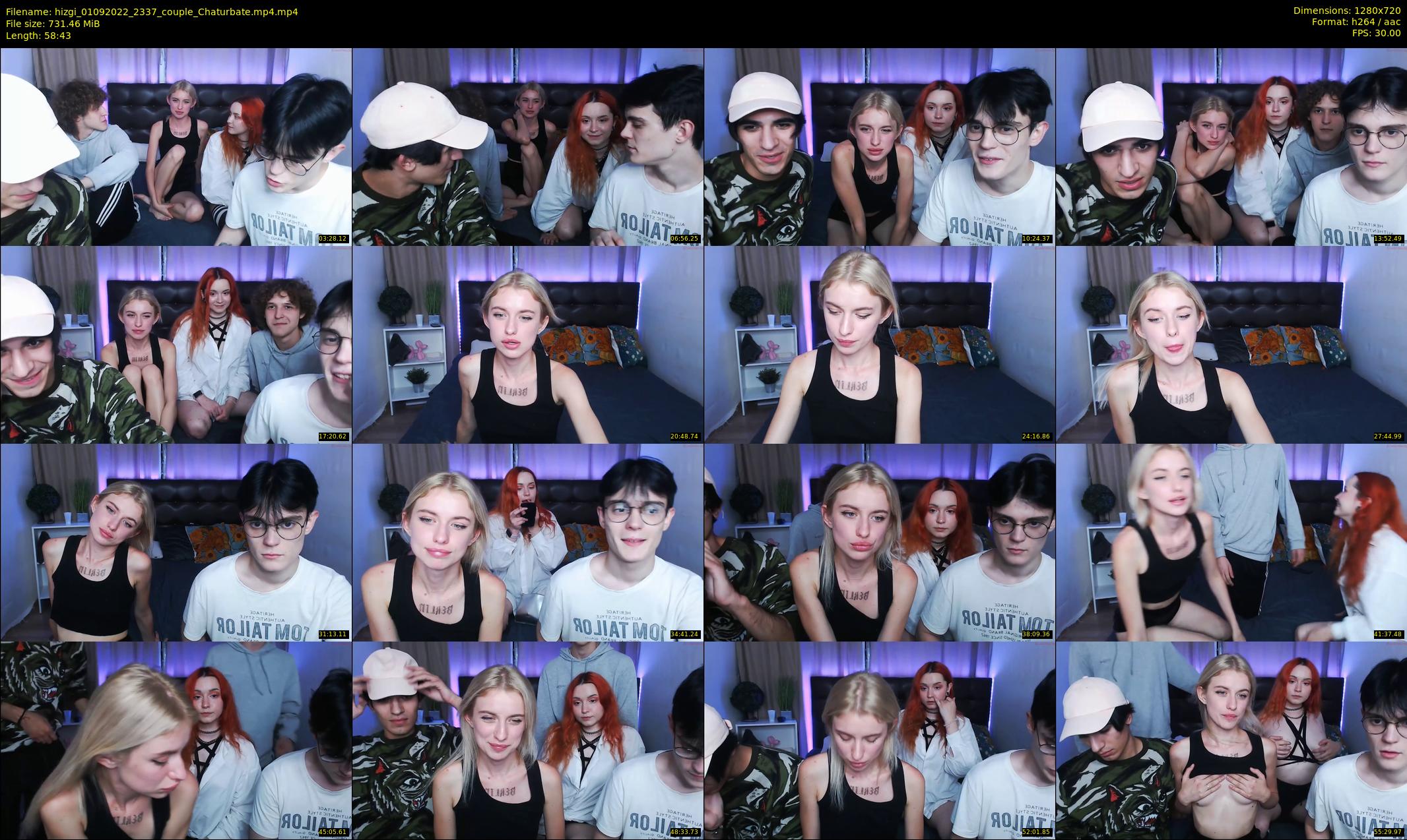 hizgi — 59 minute Chaturbate couple cam show recording, 720p, Sep 1, 2022