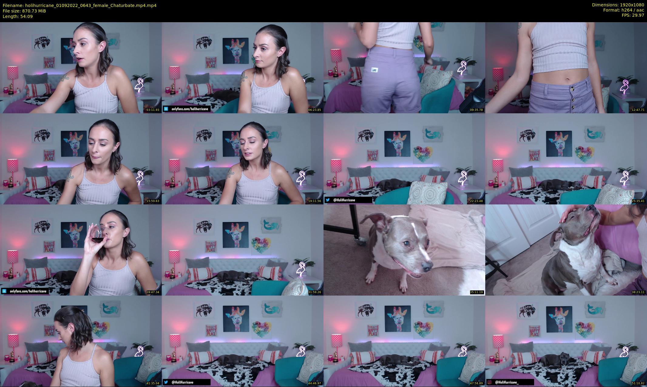holihurricane — 55 minute Chaturbate female cam show recording, 1080p, Sep 1, 2022
