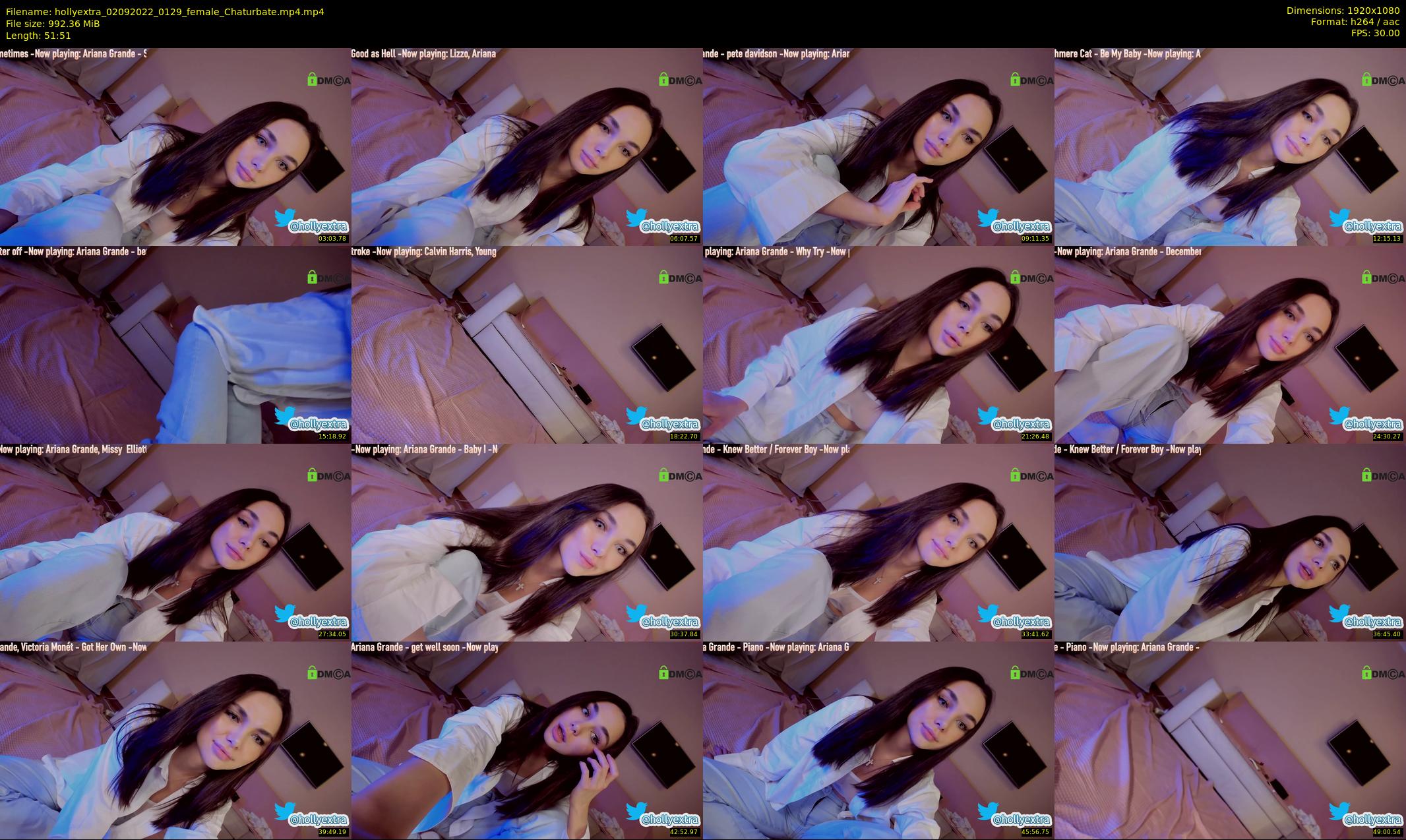hollyextra — 52 minute Chaturbate female cam show recording, 1080p, Sep 2, 2022