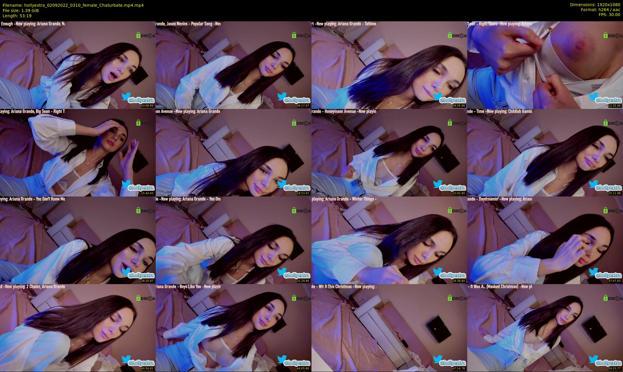 hollyextra — 54 minute Chaturbate female cam show recording, 1080p, Sep 2, 2022