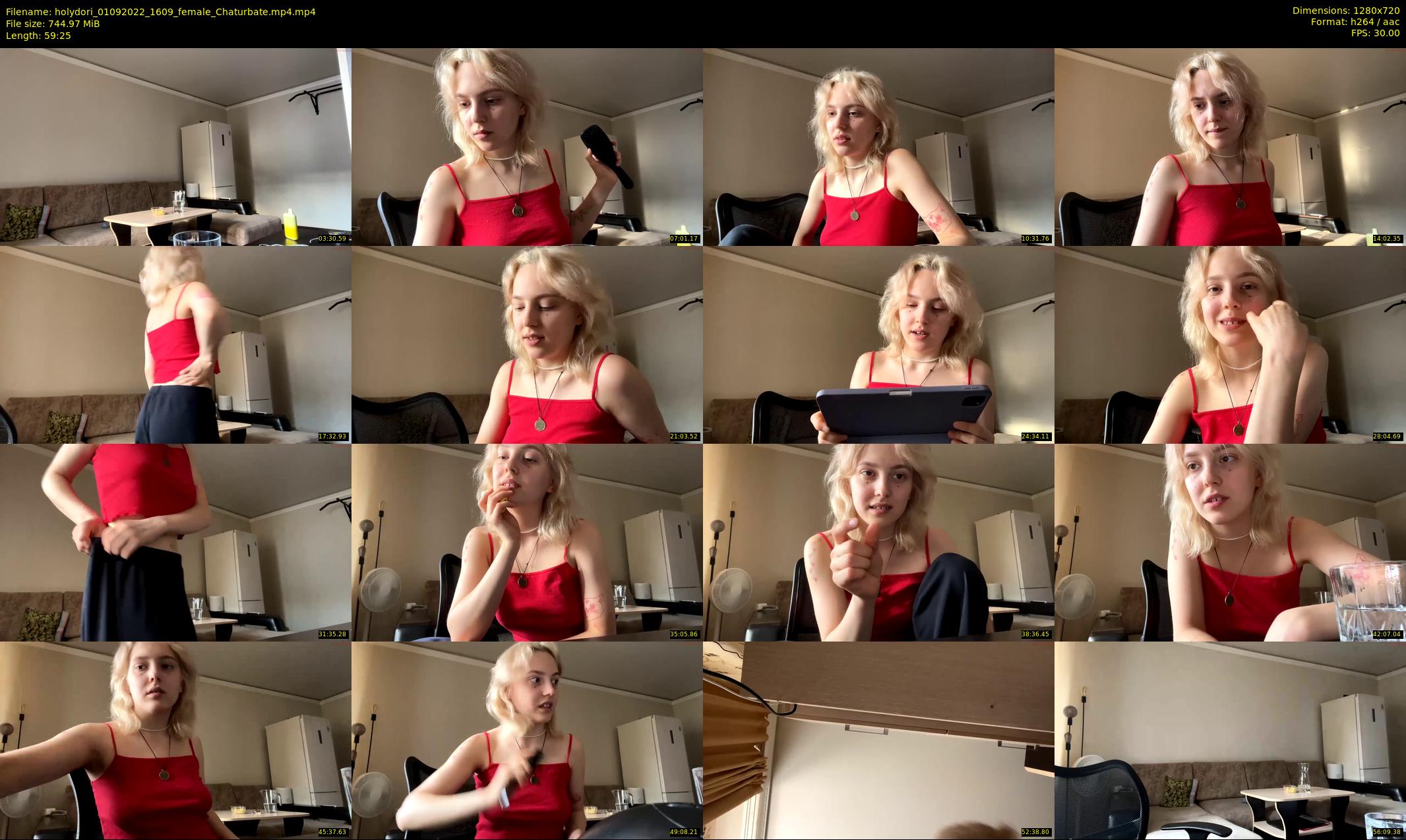 holydori — 60 minute Chaturbate female cam show recording, 720p, Sep 1, 2022