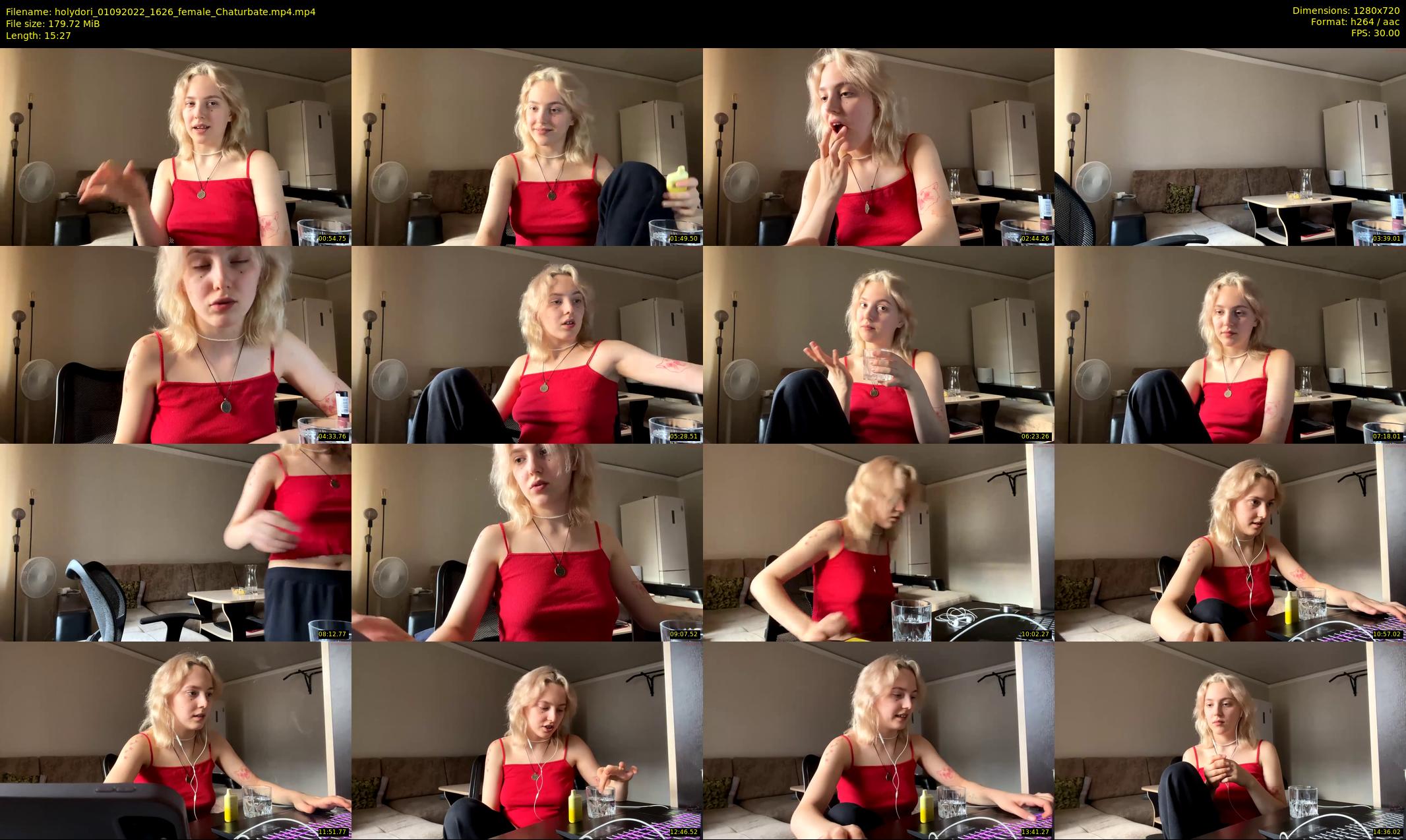holydori — 16 minute Chaturbate female cam show recording, 720p, Sep 1, 2022