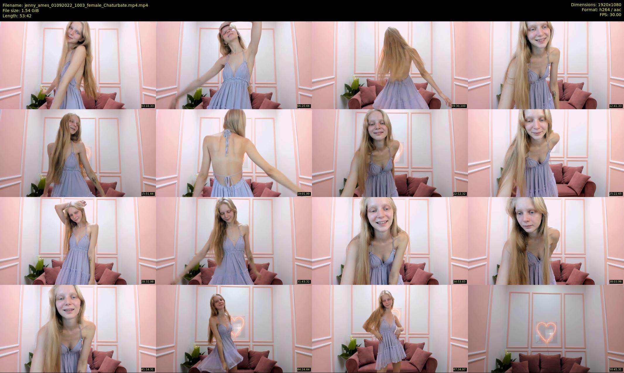 jenny_ames — 54 minute Chaturbate female cam show recording, 1080p, Sep 1, 2022