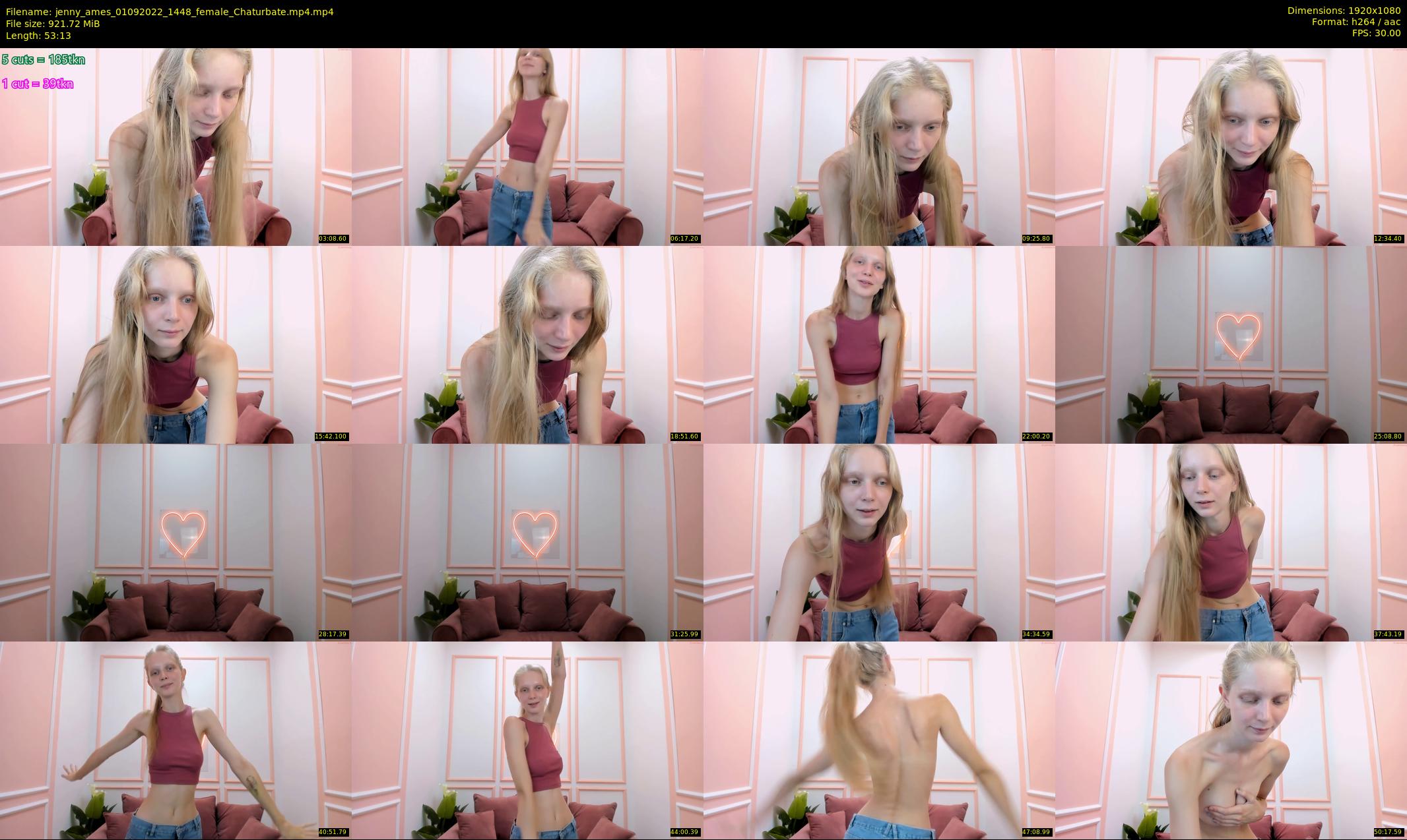 jenny_ames — 54 minute Chaturbate female cam show recording, 1080p, Sep 1, 2022