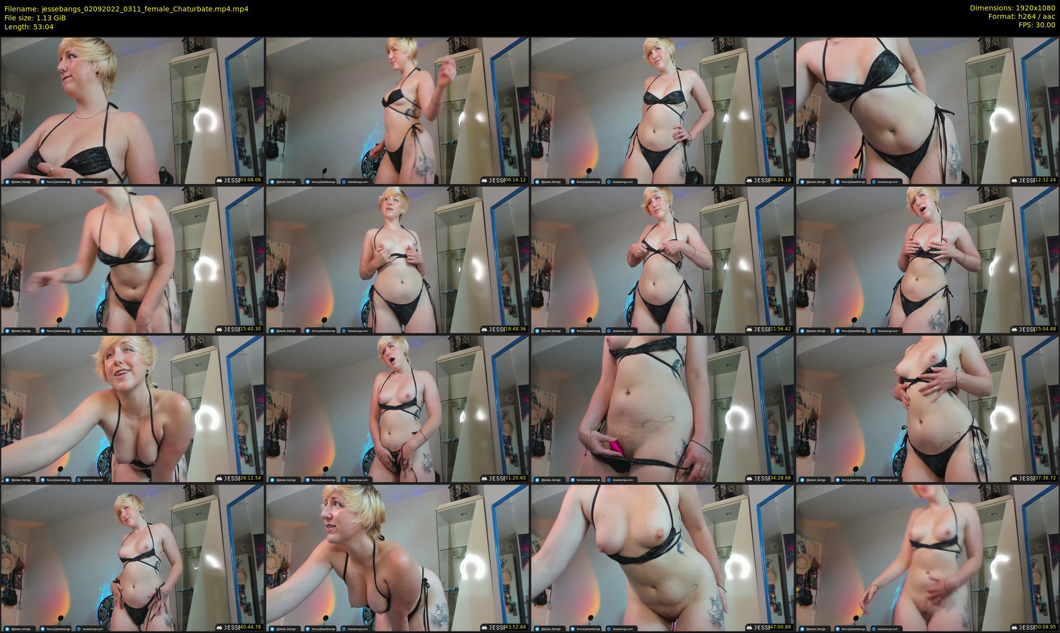 jessebangs — 54 minute Chaturbate female cam show recording, 1080p, Sep 2, 2022