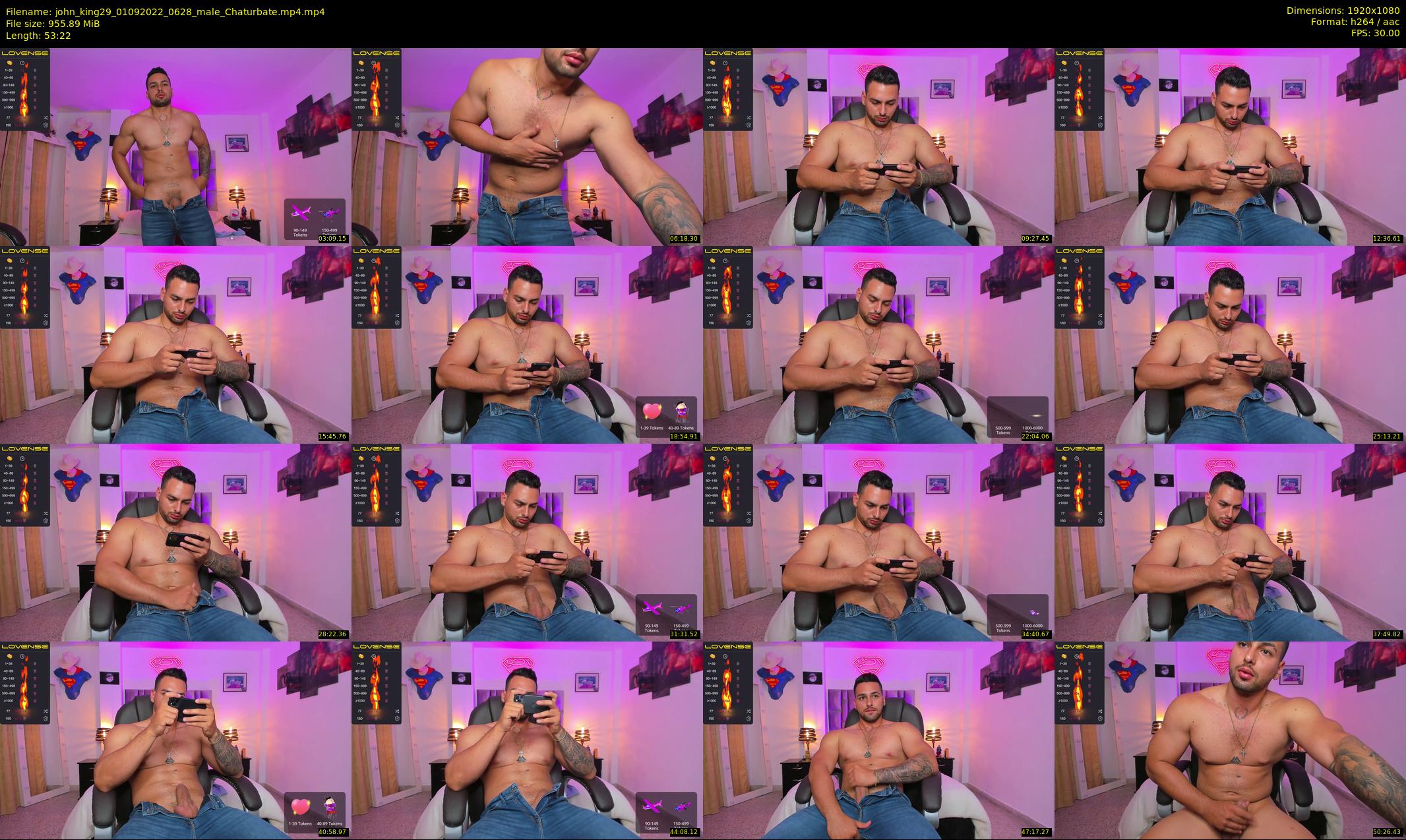 john_king29 — 54 minute Chaturbate male cam show recording, 1080p, Sep 1, 2022