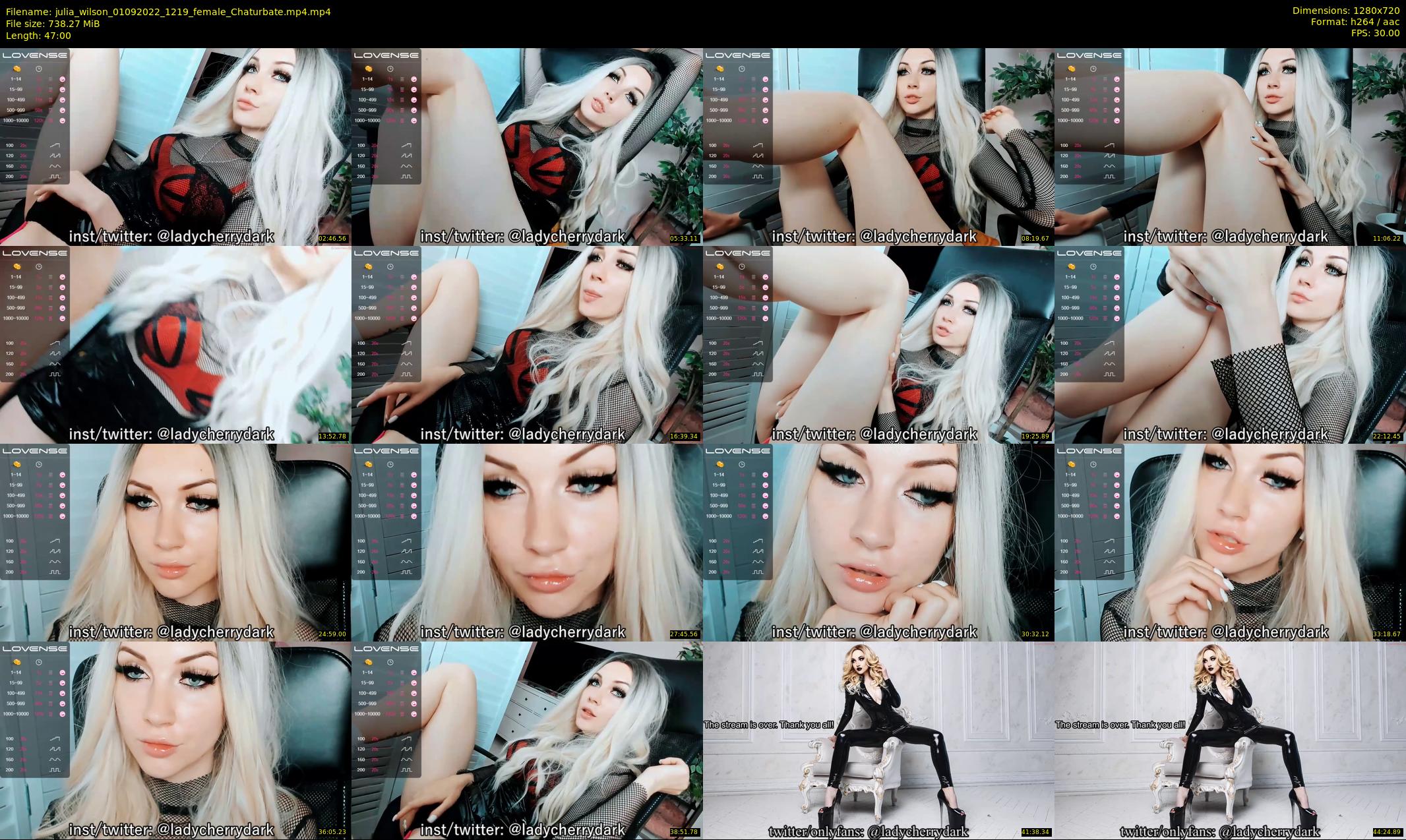 julia_wilson — 47 minute Chaturbate female cam show recording, 720p, Sep 1, 2022