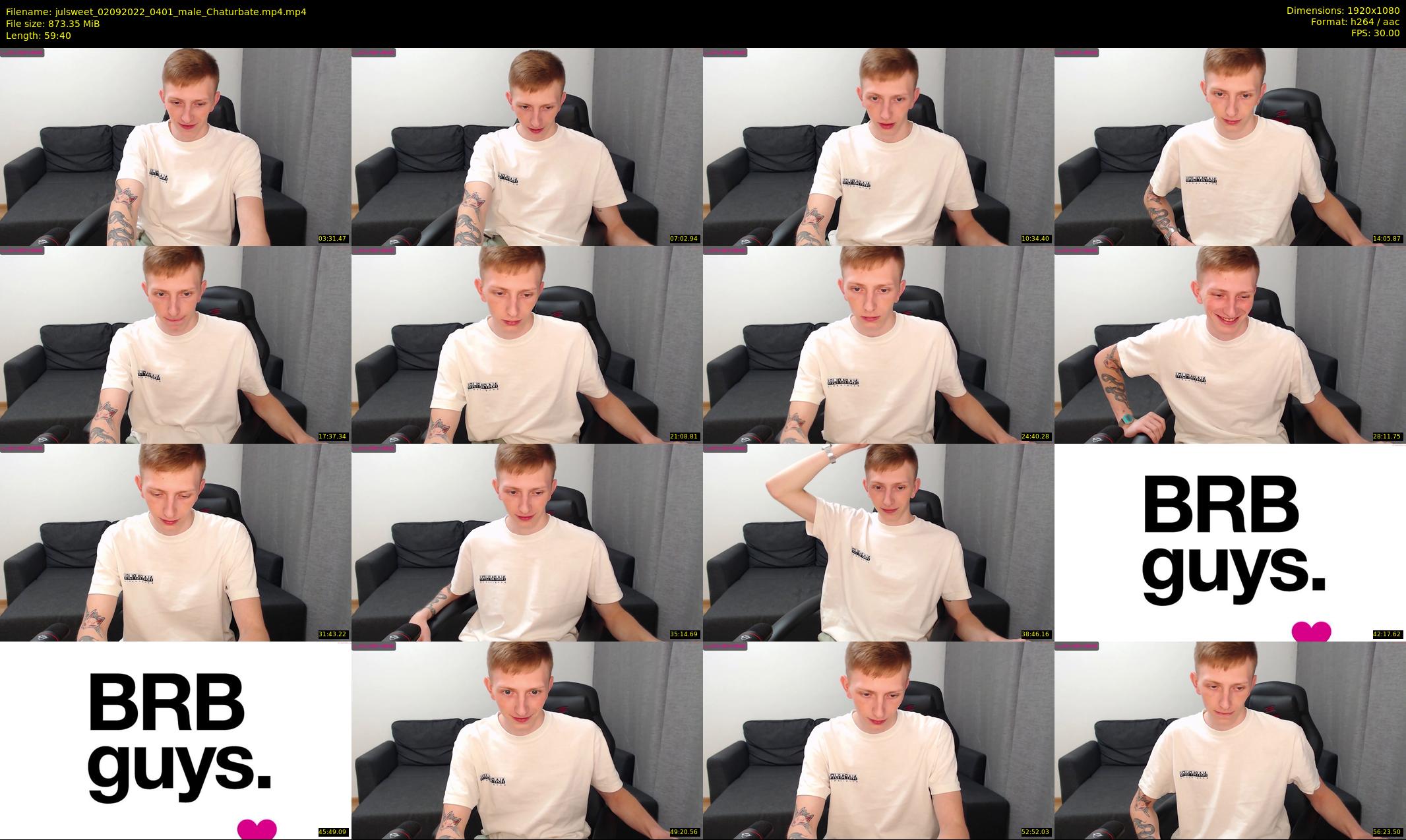 julsweet — 60 minute Chaturbate male cam show recording, 1080p, Sep 2, 2022